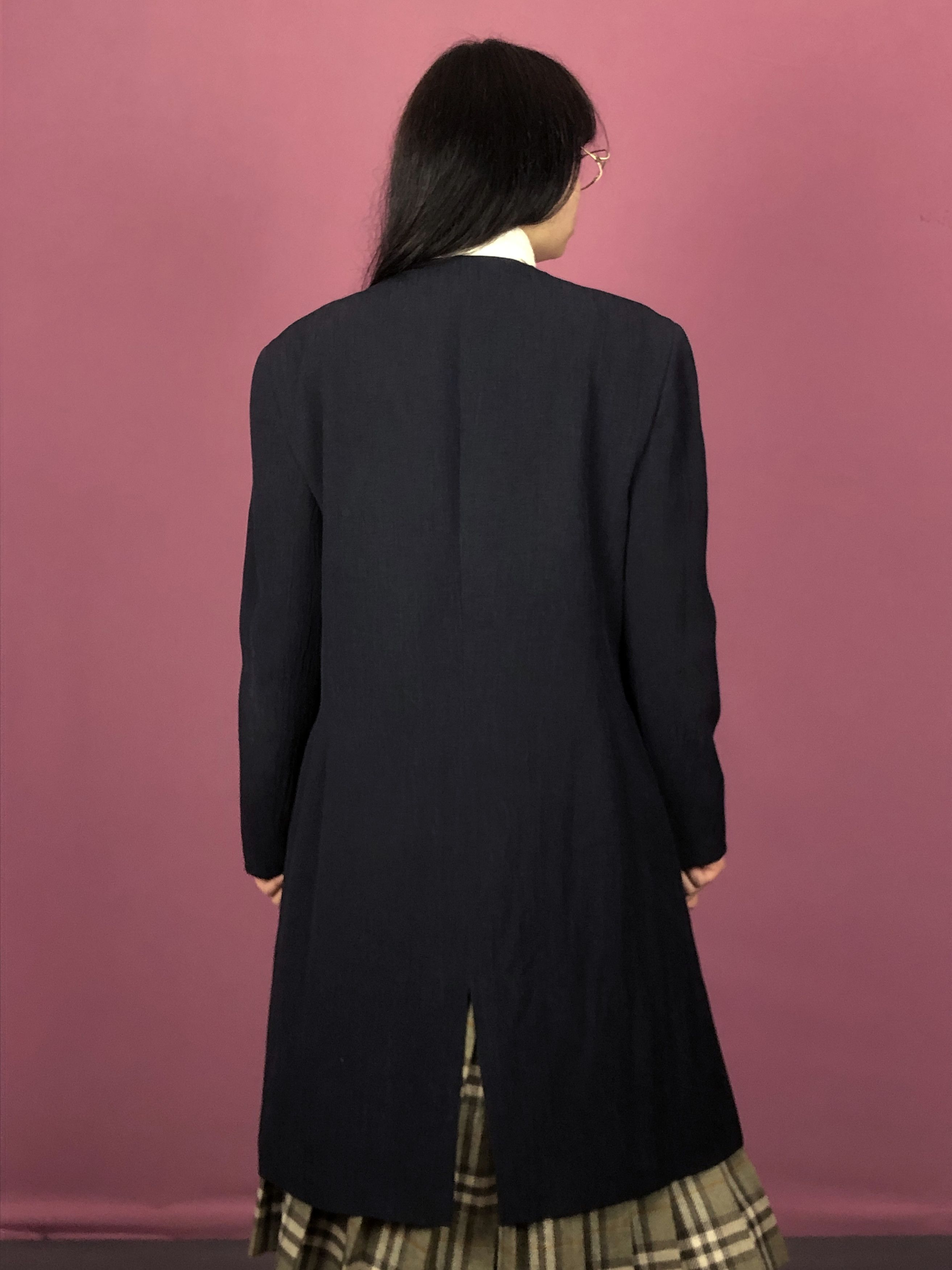 Armani × Giorgio Armani 90s Giorgio Armani Vintage Women's Silk Coat - Size 48 / M Size XL / US 12-14 / IT 48-50 - 3 Thumbnail