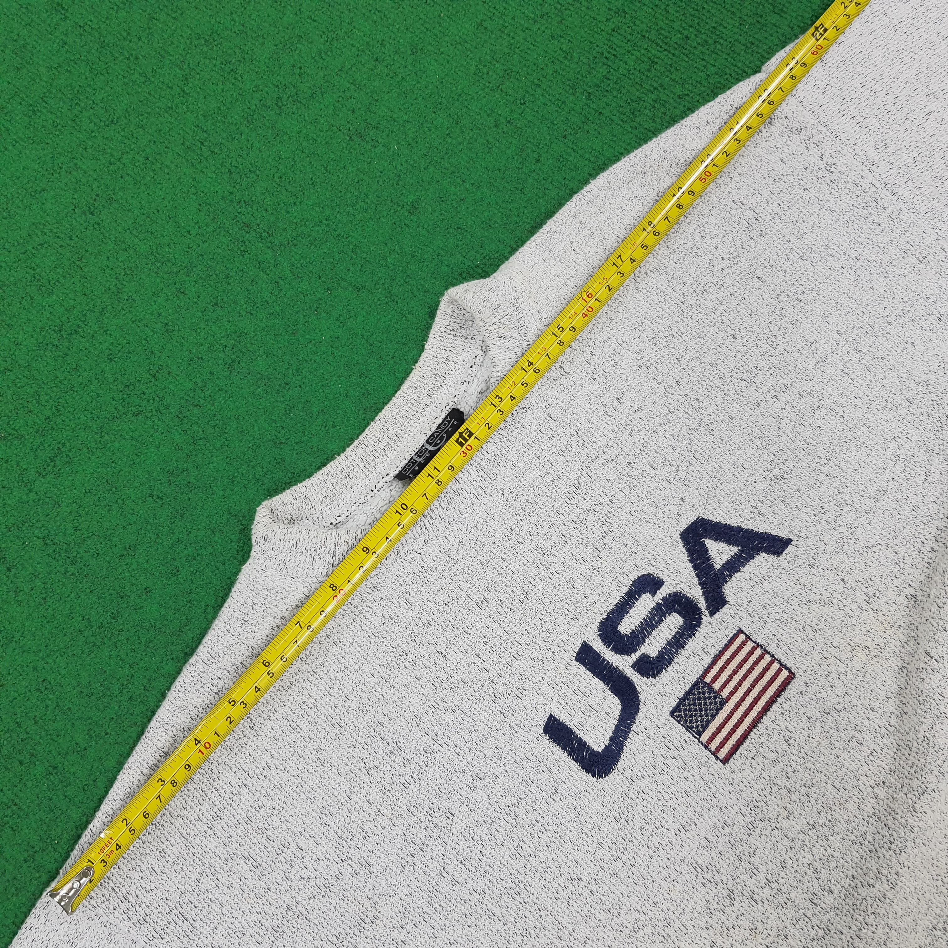 Other Vintage Spell Out USA Embroidery Flag Streetwear Sweatshirts Size US M / EU 48-50 / 2 - 7 Thumbnail