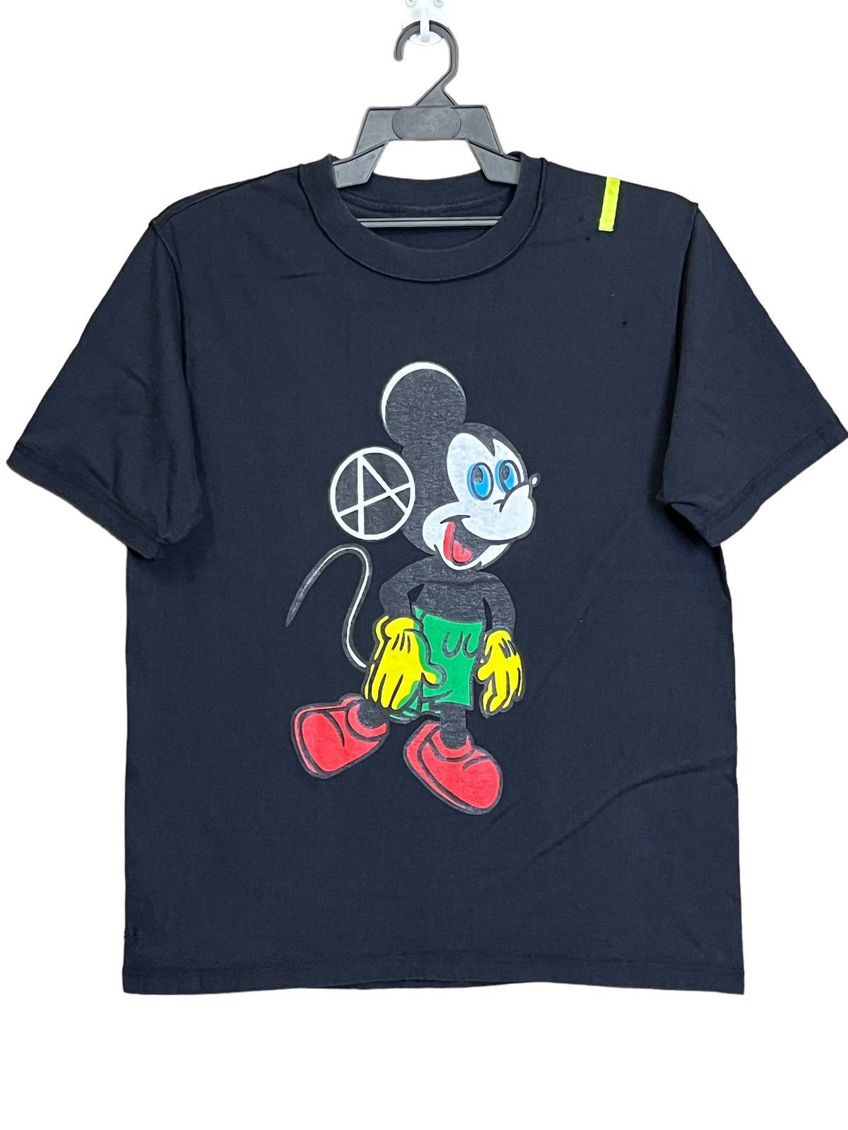 Disney × Nexus Vii × Punk and Yo NEXUS 7 VII X MICKEY MOUSE RASTA ANARCHY  REVERSIBLE T SHIRT | Grailed