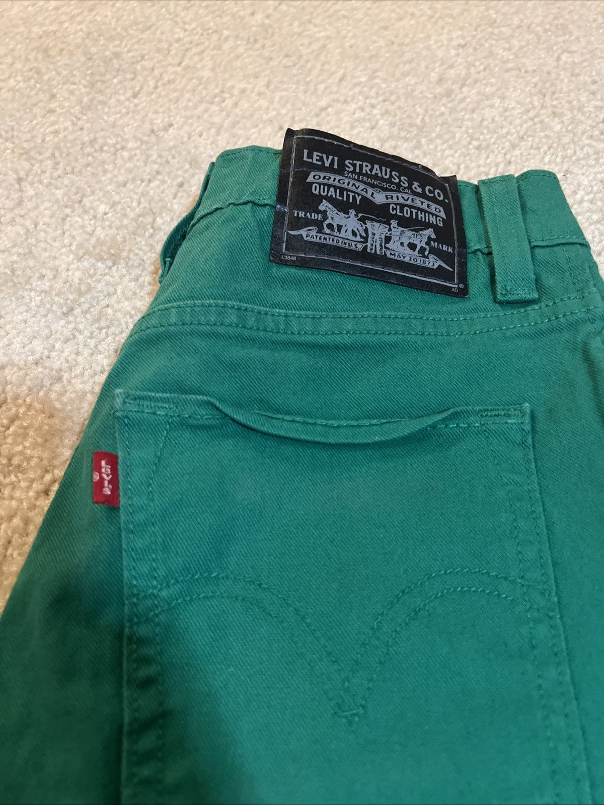 Levi's 510 Levi’s Strauss Skinny Jeans Green Denim Jeans 28x30 Size US 28 / EU 44 - 2 Thumbnail