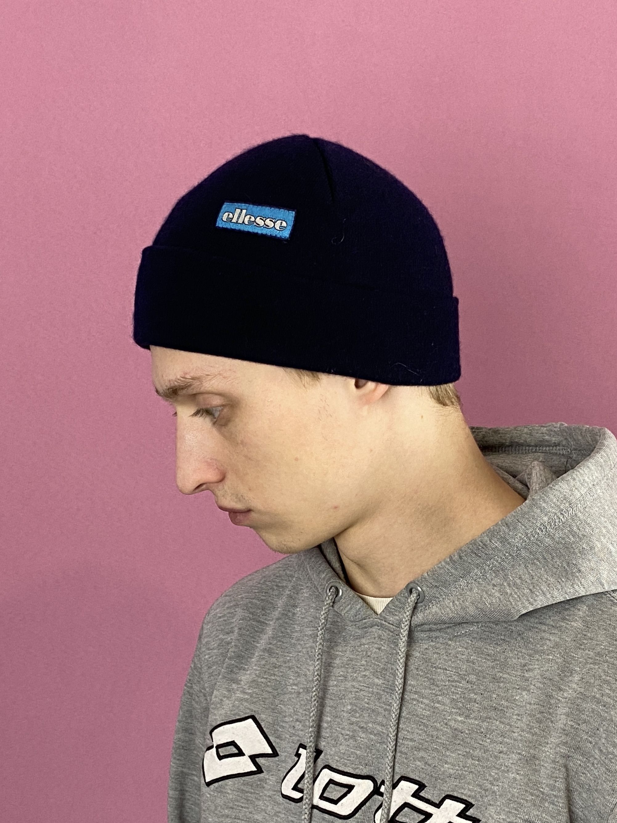 Ellesse × Vintage Ellesse Vintage Skull Beanie Hat Size ONE SIZE - 1 Thumbnail