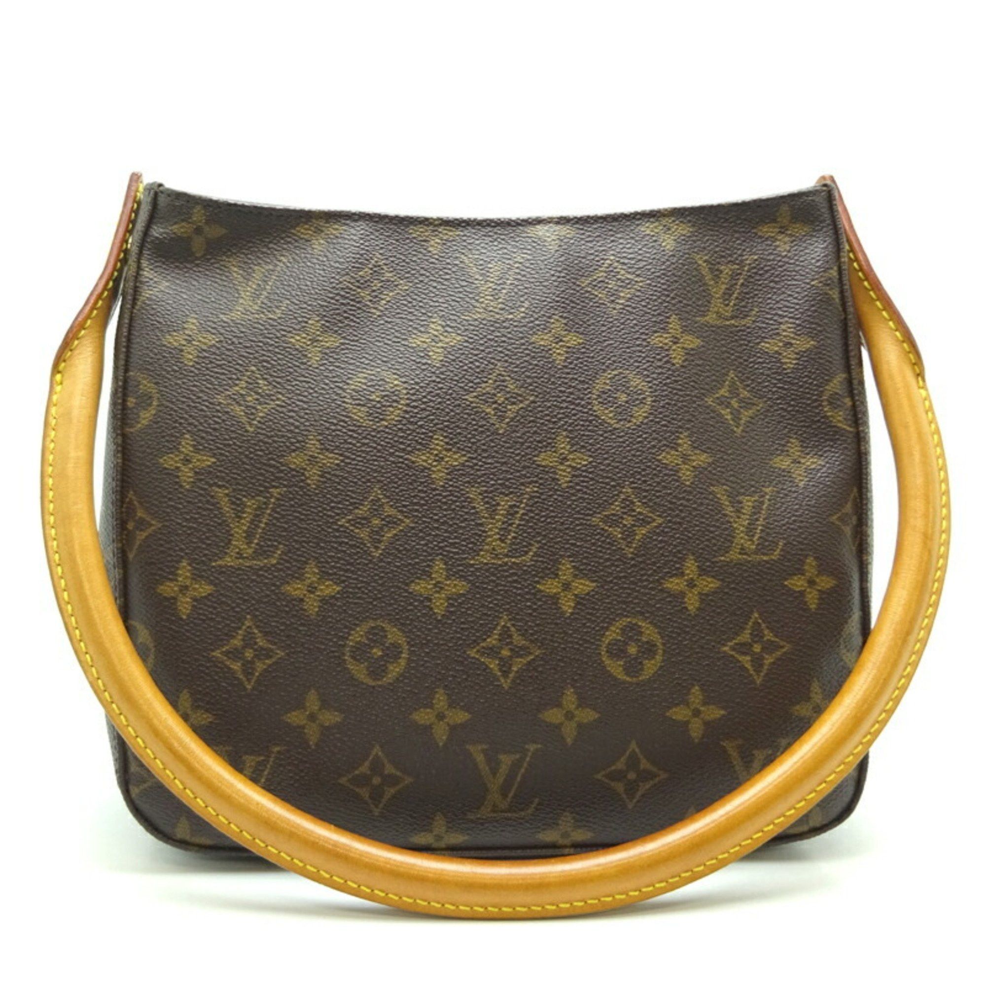 Louis Vuitton Monogram Looping MM Shoulder Bag M51146 Brown PVC