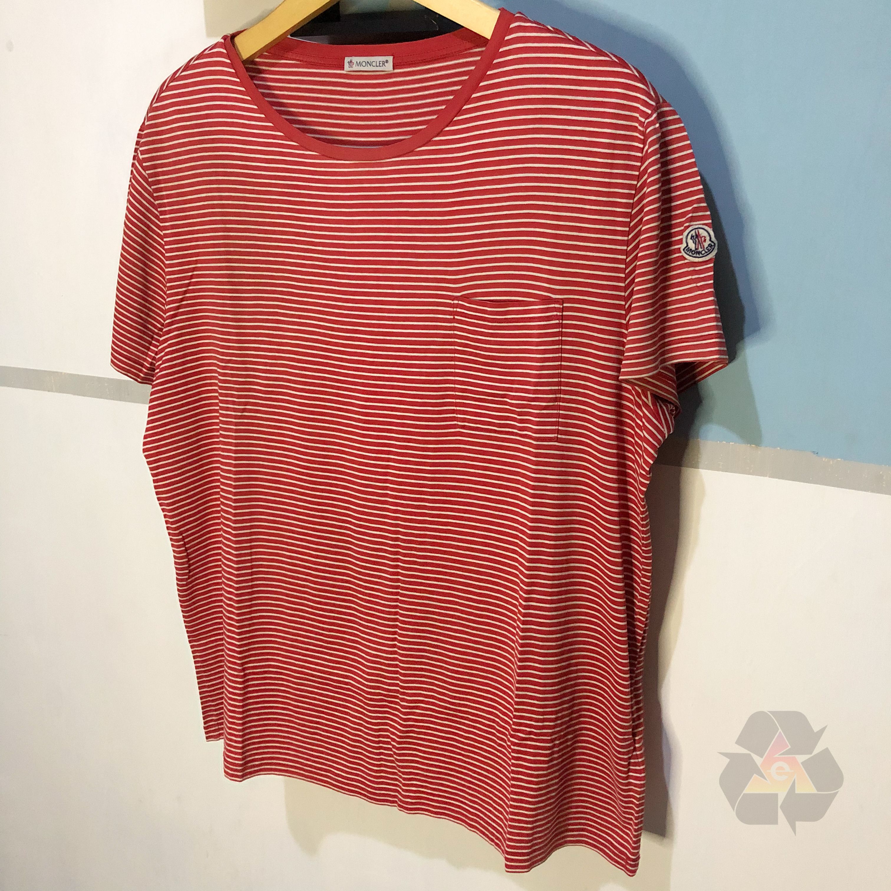 Moncler Moncler Retro Pocket T-Shirt | Y2K Style | Stripes Size XL / US 12-14 / IT 48-50 - 3 Thumbnail