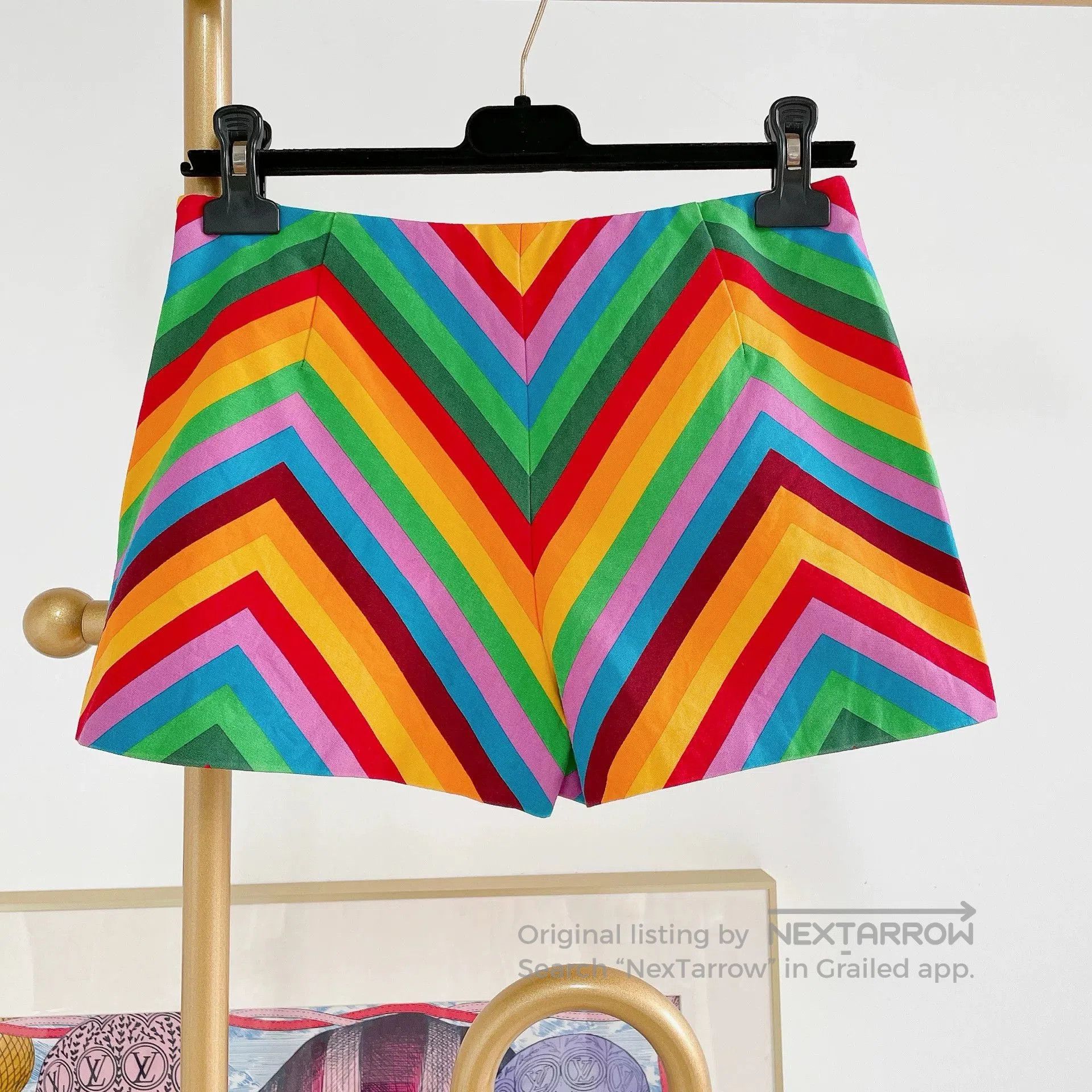 Valentino Valentino Colorful Striped Shorts. Size 37" - 2 Thumbnail
