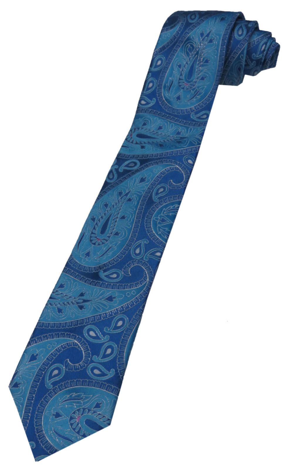 Ted Baker Ted Baker Necktie Tie Blue Paisley New Size ONE SIZE - 1 Thumbnail