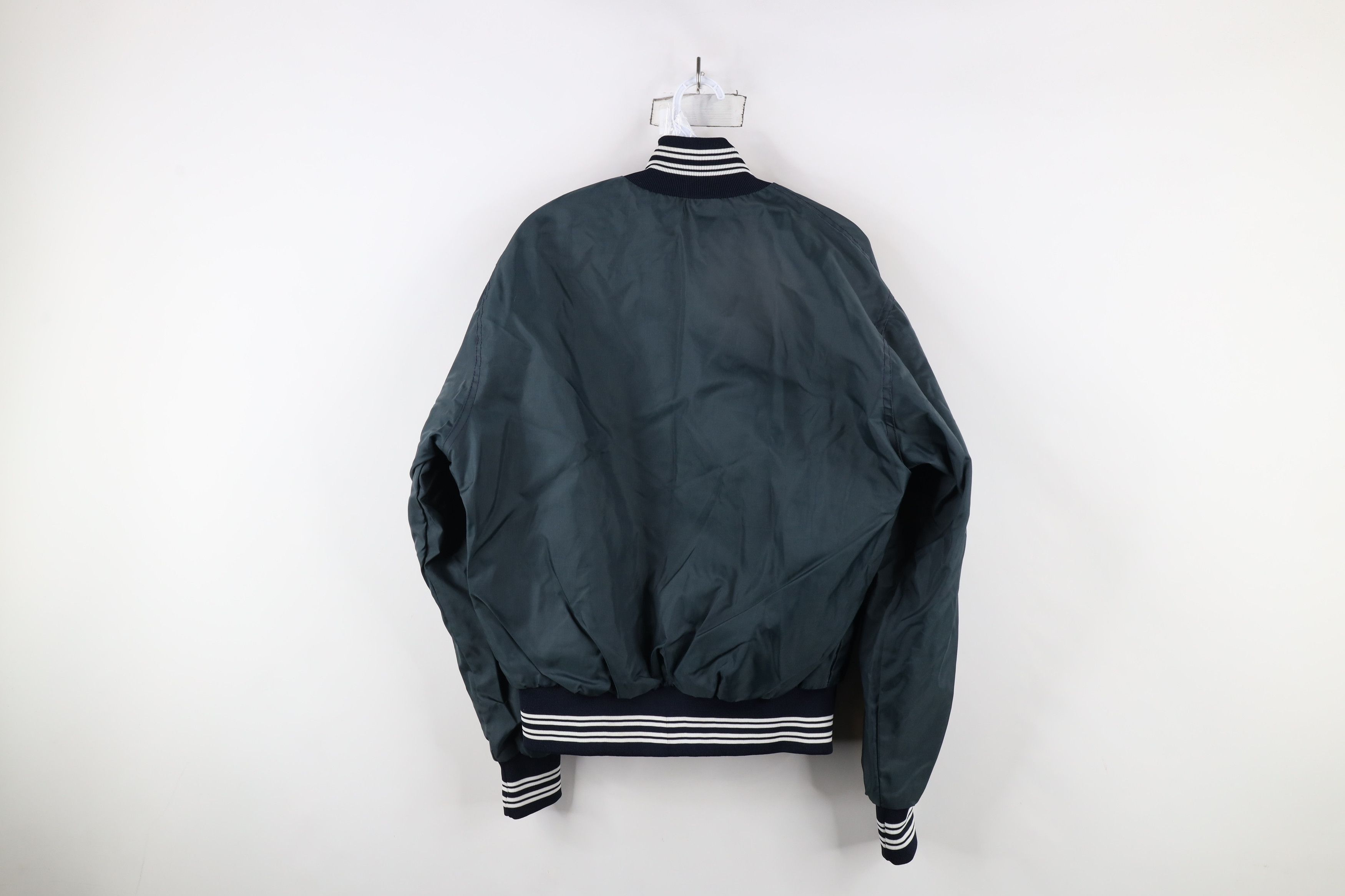 Vintage Vintage 80s 90s Bartlett Nuclear Satin Bomber Jacket USA Size US M / EU 48-50 / 2 - 11 Thumbnail