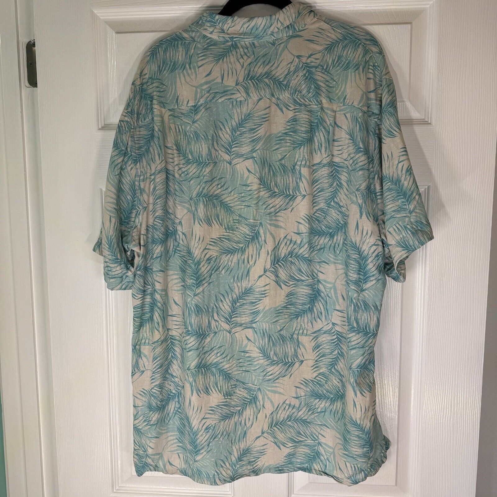 Tasso Elba Tasso Elba Silk Linen Tropical Shirt XL Camp Collar Size US XL / EU 56 / 4 - 3 Thumbnail