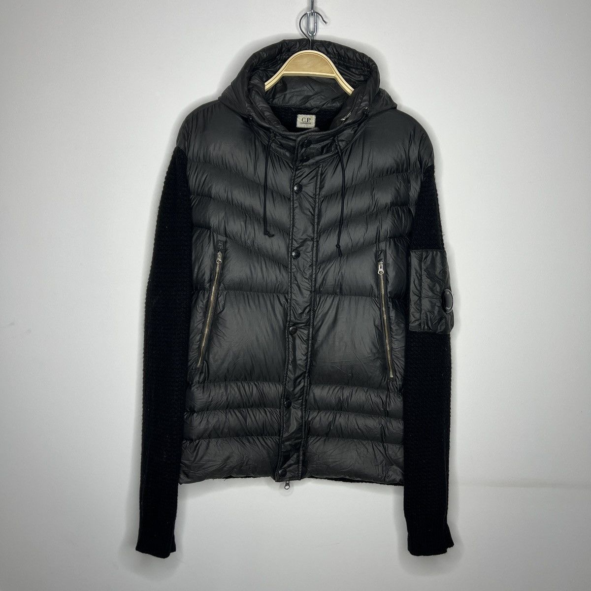 C.P. Company Vintage CP Company Zip Up Puffer Down Jacket Cardigan Size US XL / EU 56 / 4 - 1 Thumbnail