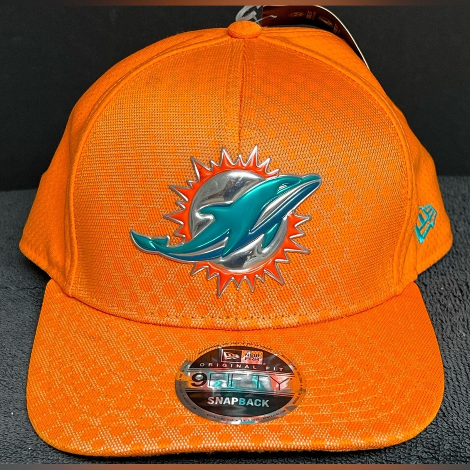 New Era Miami Dolphins New Era Orange Color Rush 9FIFTY Snapback Hat Size ONE SIZE - 5 Thumbnail