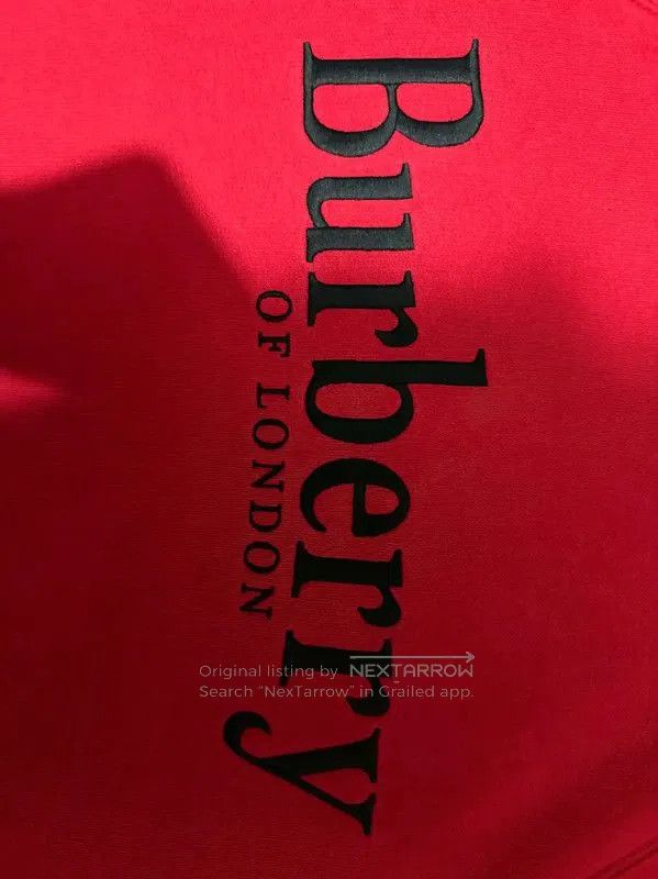 Burberry Burberry Red Cotton Logo Hoodie for Men. Size US S / EU 44-46 / 1 - 4 Thumbnail