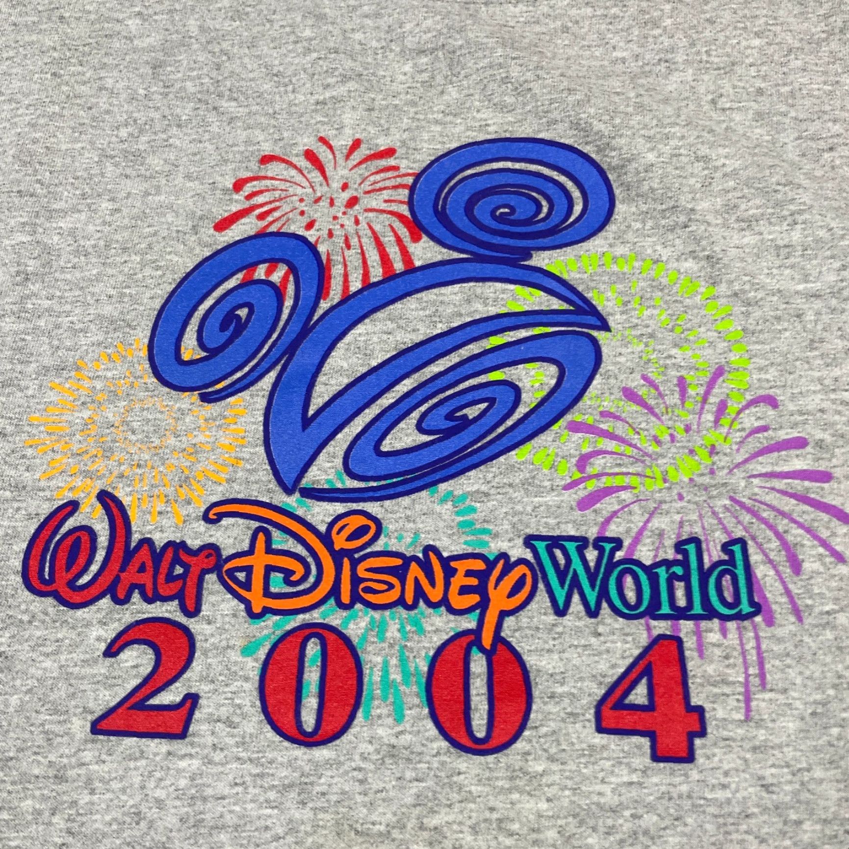 Disney Disney T-shirt Men Adult Large Gray Mickey Mouse Walt Disney World Theme Logo Crew Neck Short Sleeve Shirt Size US L / EU 52-54 / 3 - 3 Thumbnail