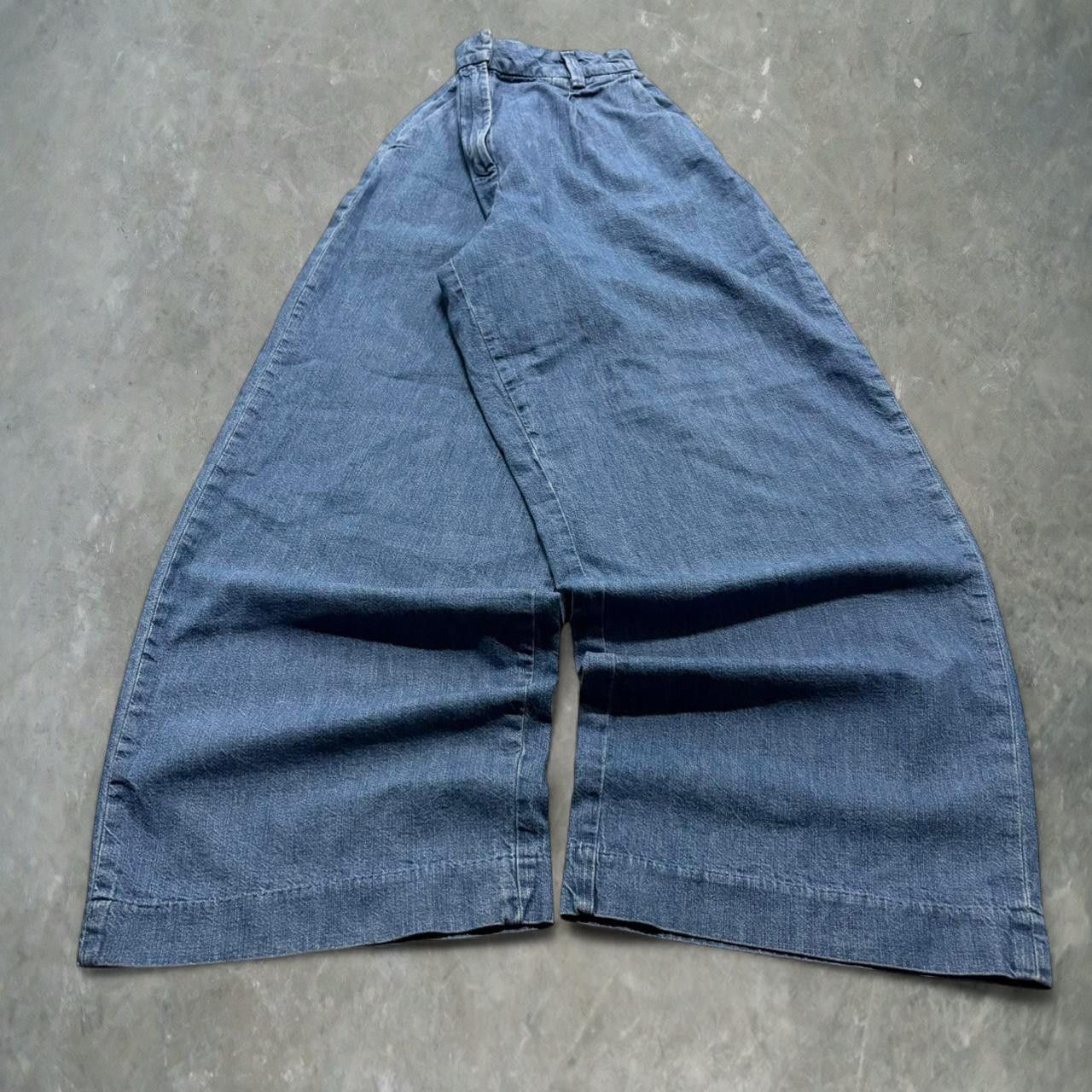 Old Navy Crazy Vintage Y2K/2000s Super Baggy Wideleg Old Navy Medium Blue Wash Denim Jeans! Size US 28 / EU 44 - 1 Thumbnail