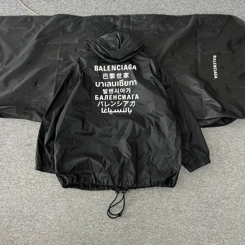 Balenciaga Balenciaga Seven Languages Hidden Hat Charge Jacket 2501-Ne Size XXS / US 00 / IT 34 - 1 Thumbnail