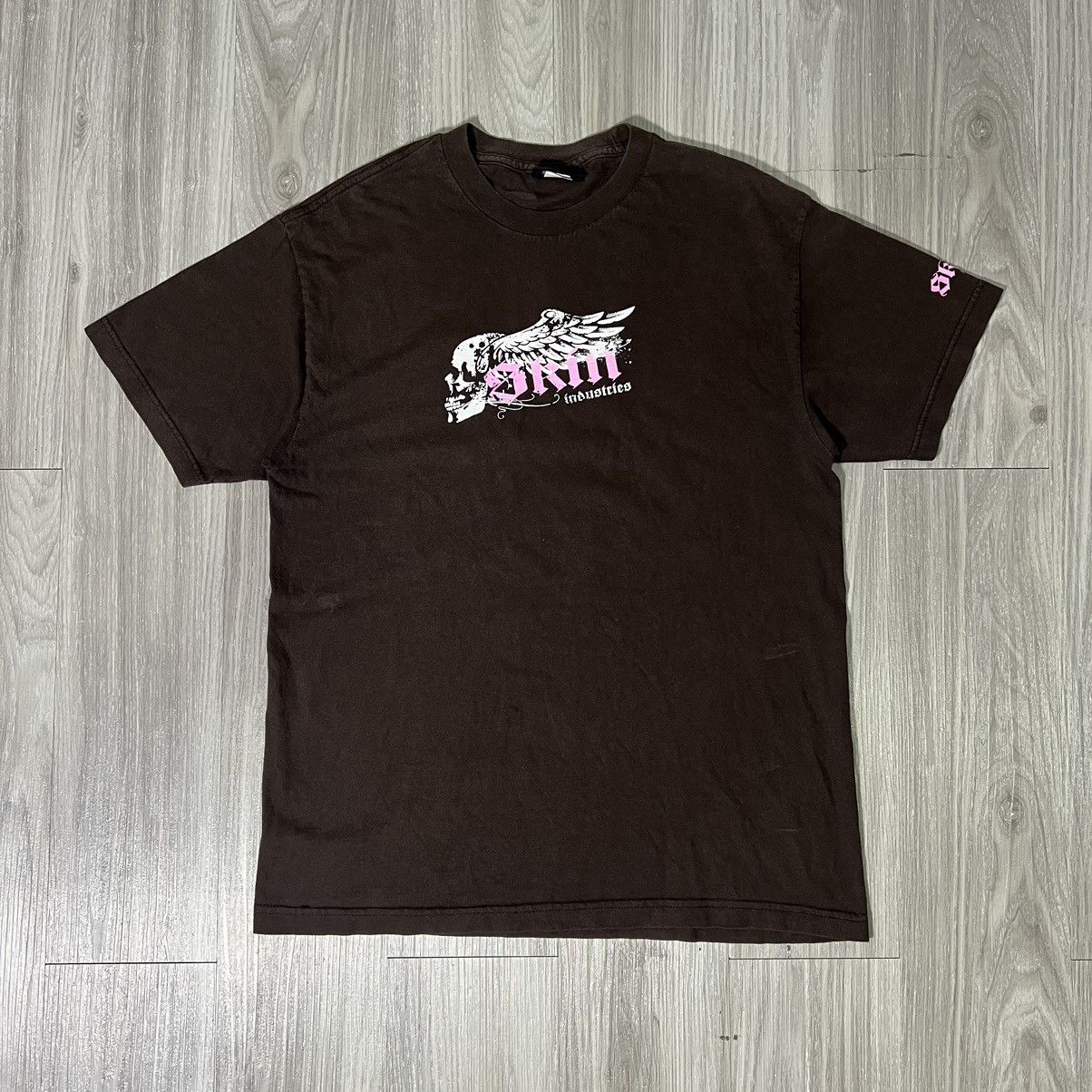 Vintage Vintage Skin Industries 90s Skate Brand Tee Size US L / EU 52-54 / 3 - 1 Thumbnail