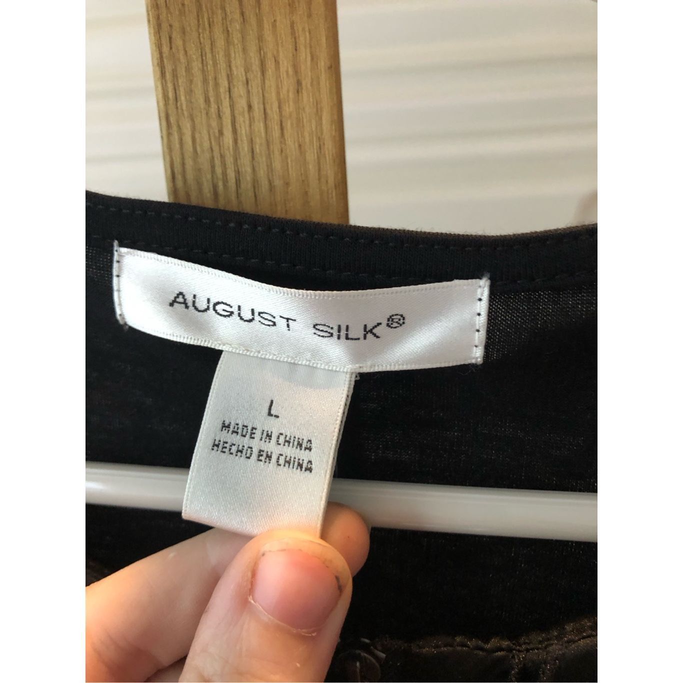Other August Silk Women’s Black Elegant Ruffle Front Hidden Zip Up Size L / US 10 / IT 46 - 6 Thumbnail