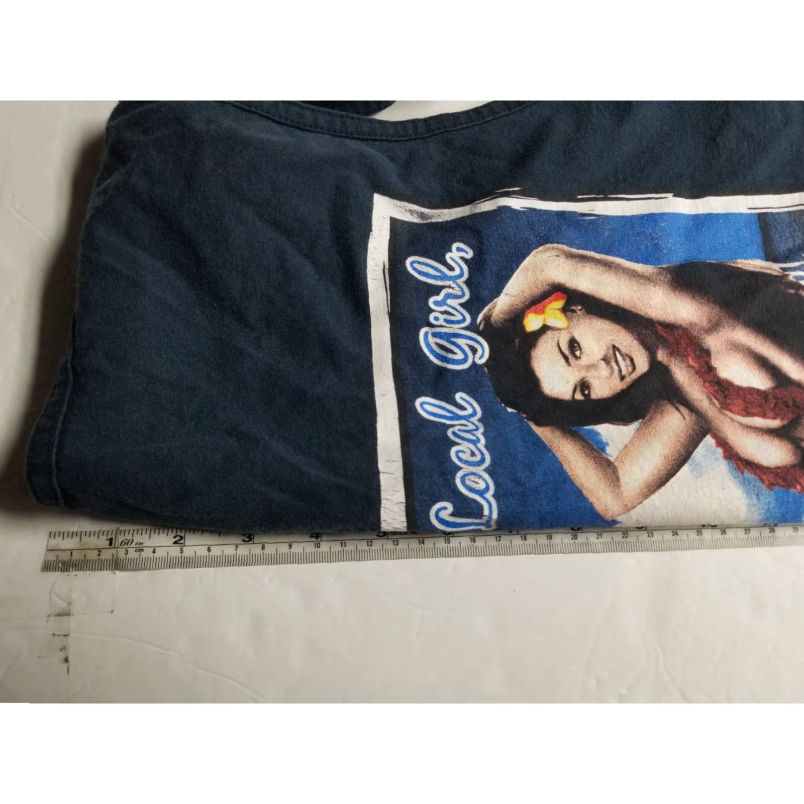 Vintage Hawaii Love My Local Girl TANK TOP Mens XL Blue See Pics Bleach Distressed Size US XL / EU 56 / 4 - 5 Thumbnail