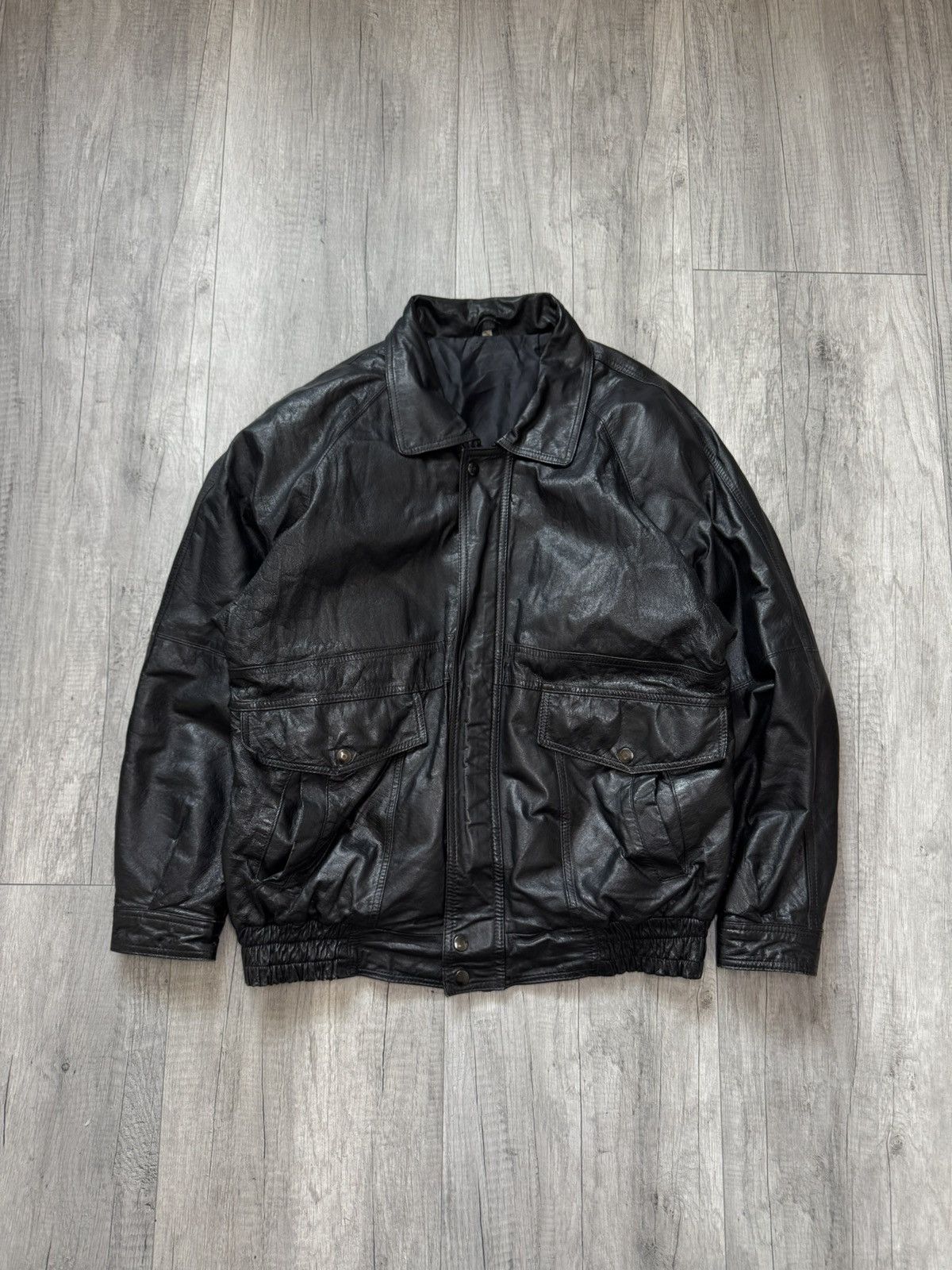 Vintage Vintage leather jacket L retro avant garde motor Size US L / EU 52-54 / 3 - 1 Thumbnail