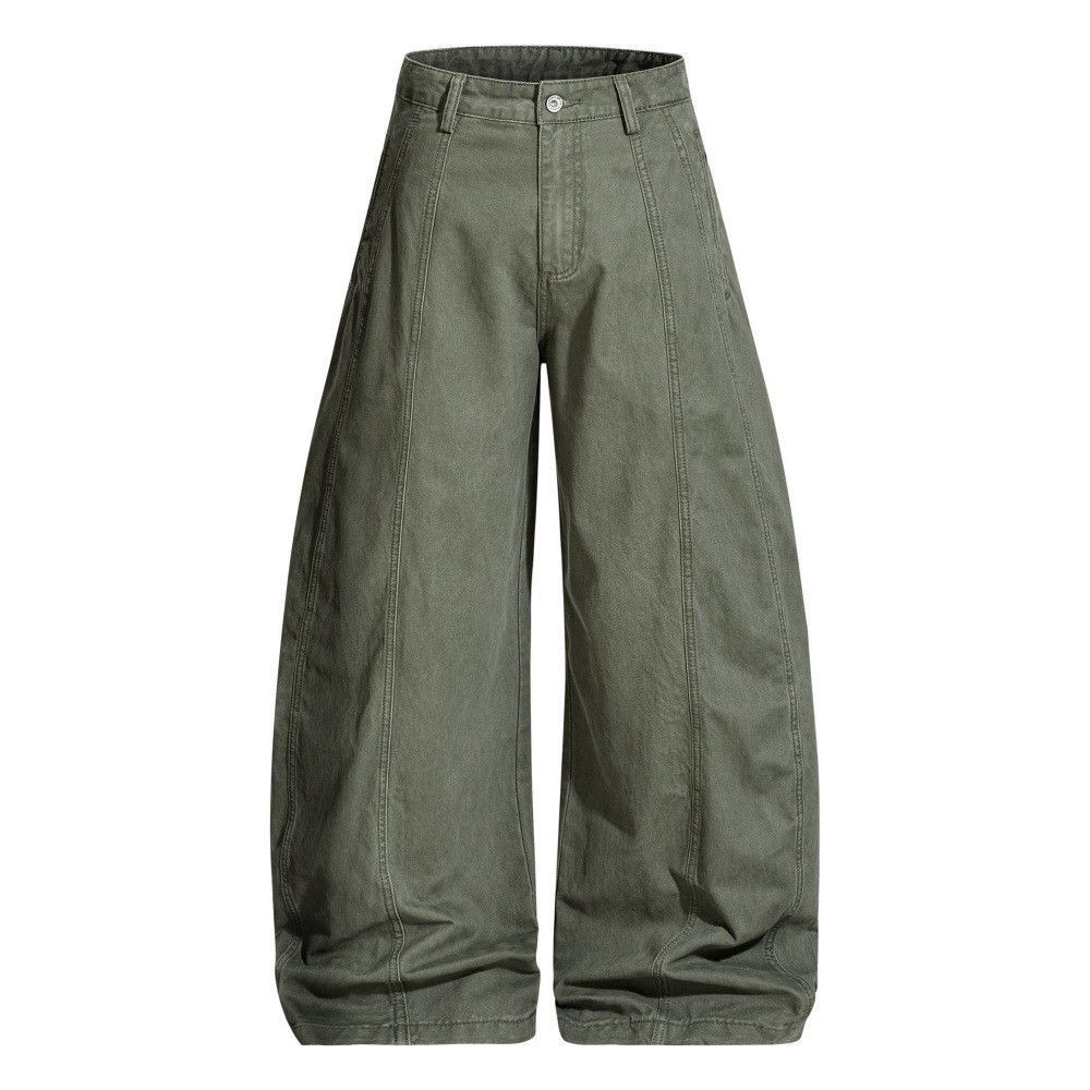 Vintage American retro washed silhouette loose casual trousers Size US 32 / EU 48 - 1 Thumbnail