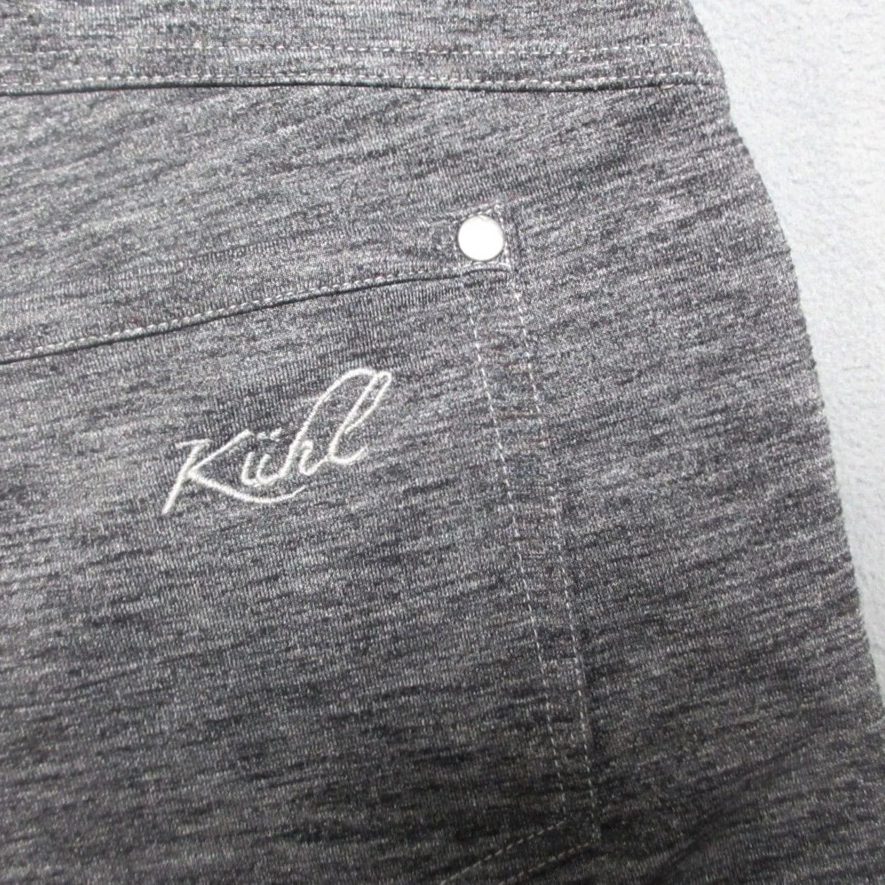 Vintage Kuhl Pants Womens 8 Mova Stretch Cargo Heather Gray Drawstring Casual 30X29.5 Size 30" / US 8 / IT 44 - 3 Thumbnail