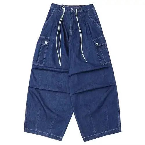 Handmade × Japanese Brand × Jean 21SS Indigo Union Japan Blue Denim Worker Outdoor Pants Size US 32 / EU 48 - 1 Thumbnail