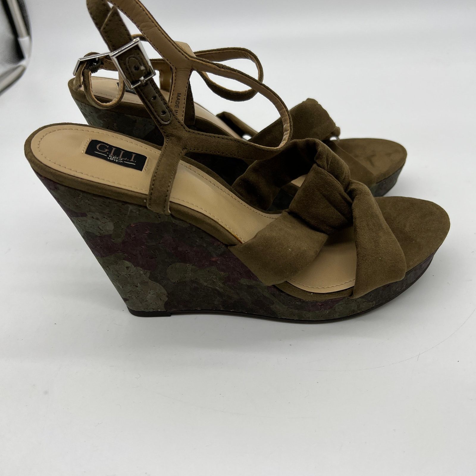Other G.I.L.I. Women Shoes Size 7 M Knotted Front Wedge Size US 7 / IT 37 - 7 Thumbnail