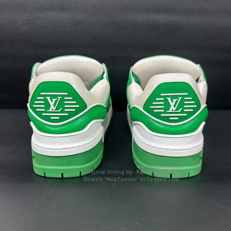 Louis Vuitton Louis Vuitton Xiaopangding White and Green Board Shoes Size US 6.5 / EU 39-40 - 3 Thumbnail