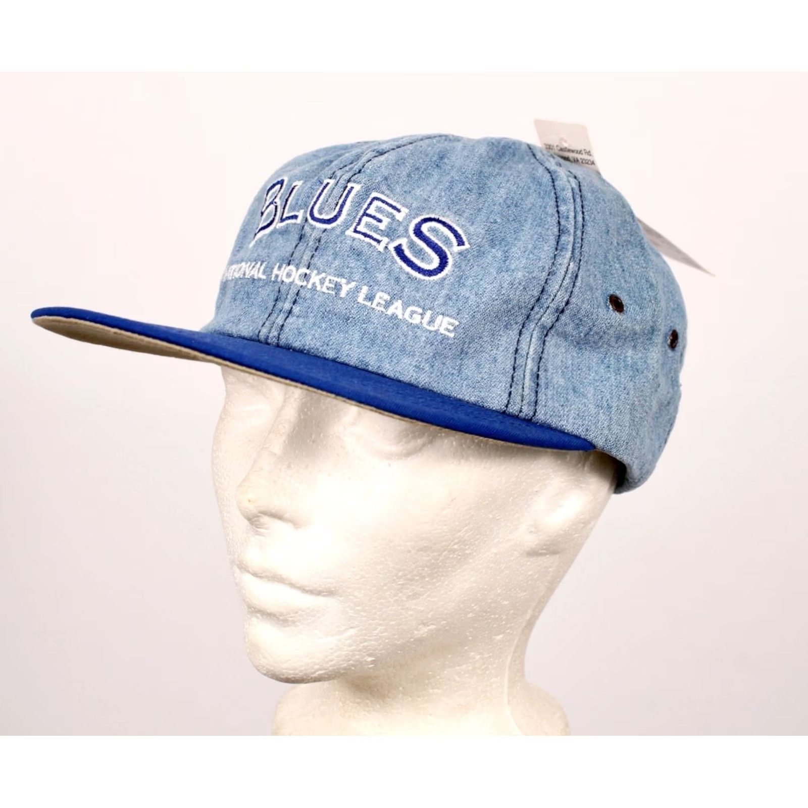 Vintage VINTAGE AJD St Louis Blues Hockey Cap 1990s NHL Adjustable Blue 90s Size ONE SIZE - 2 Thumbnail