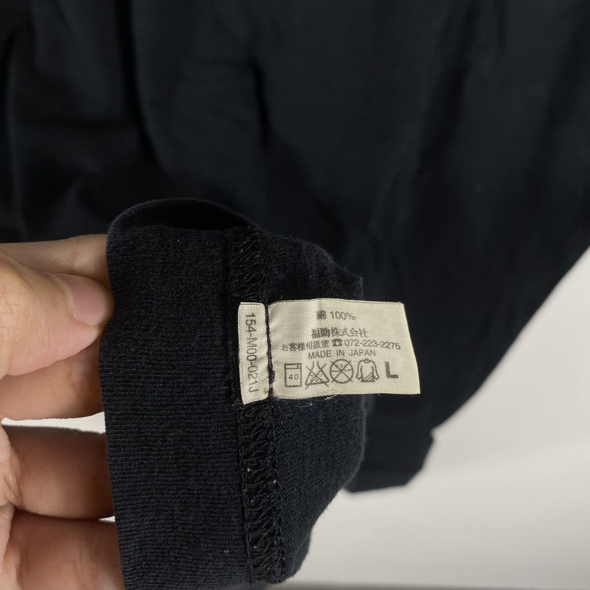 Issey Miyake By Issey Miyake IM PRODUCT Black Faded Tee Shirt Large Size Size US L / EU 52-54 / 3 - 7 Thumbnail