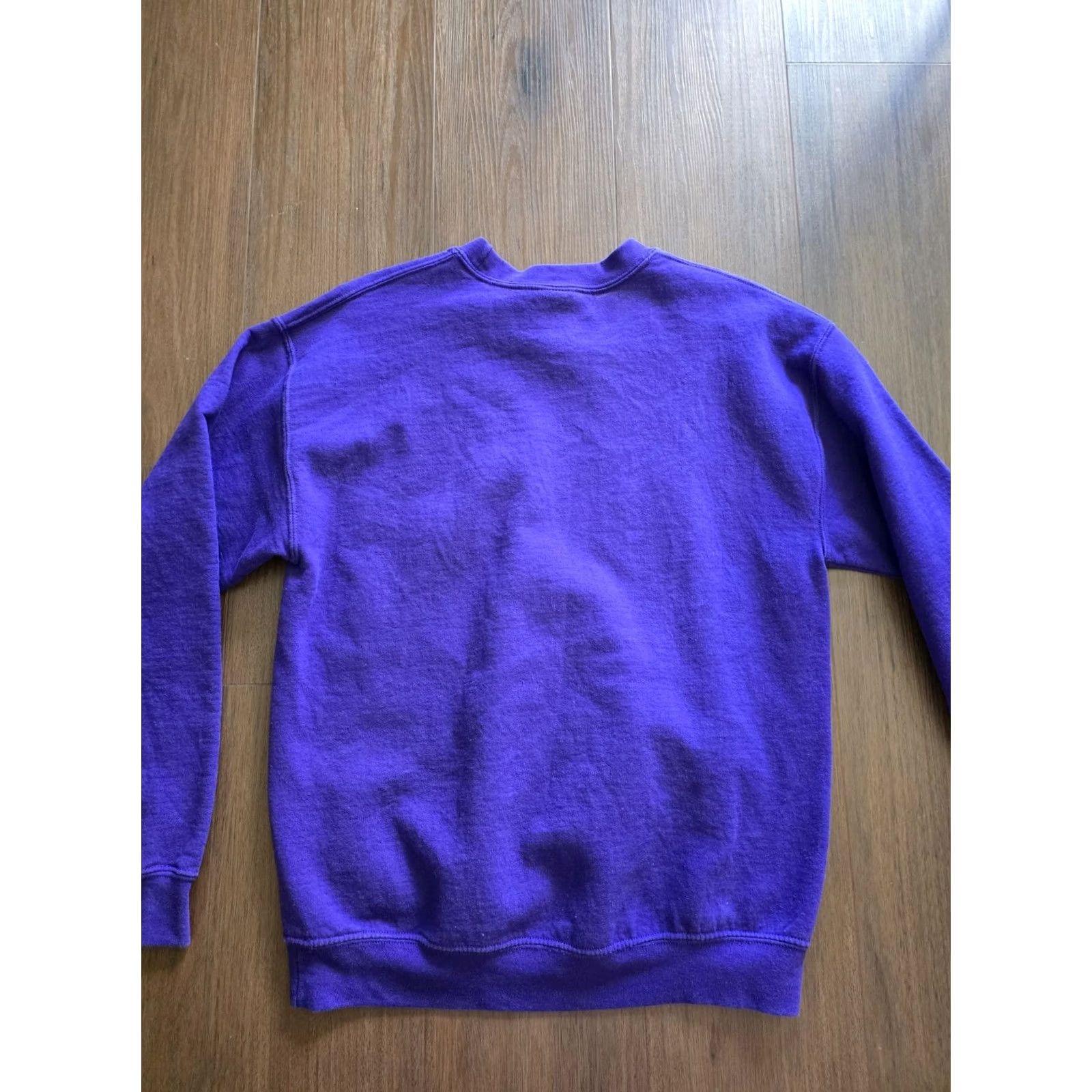 Vintage VINTAGE Gilden Sweatshirt Unisex Medium Purple Crew Neck Long Sleeve Logo Graphic Print Animals Nature Outdoor USA Hiking Camping All Seasons Size US M / EU 48-50 / 2 - 8 Thumbnail