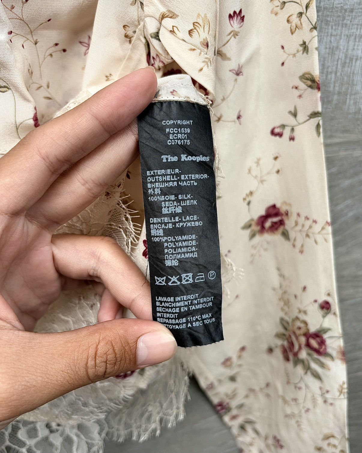 The Kooples The Kooples Rose Pattern Button Up Shirt Size M / US 6-8 / IT 42-44 - 7 Thumbnail