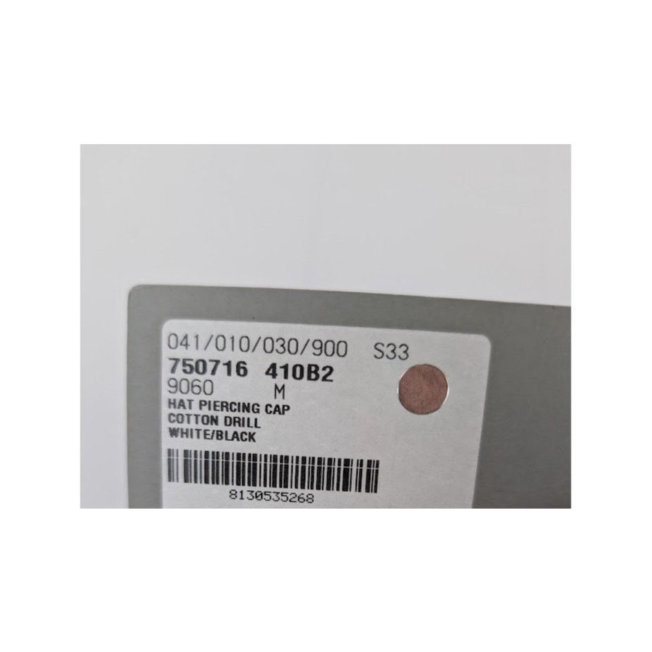 Balenciaga o1rshd1 Size: M / Cotton Drill Piercing Cap/Hat White/Black Size ONE SIZE - 15 Thumbnail