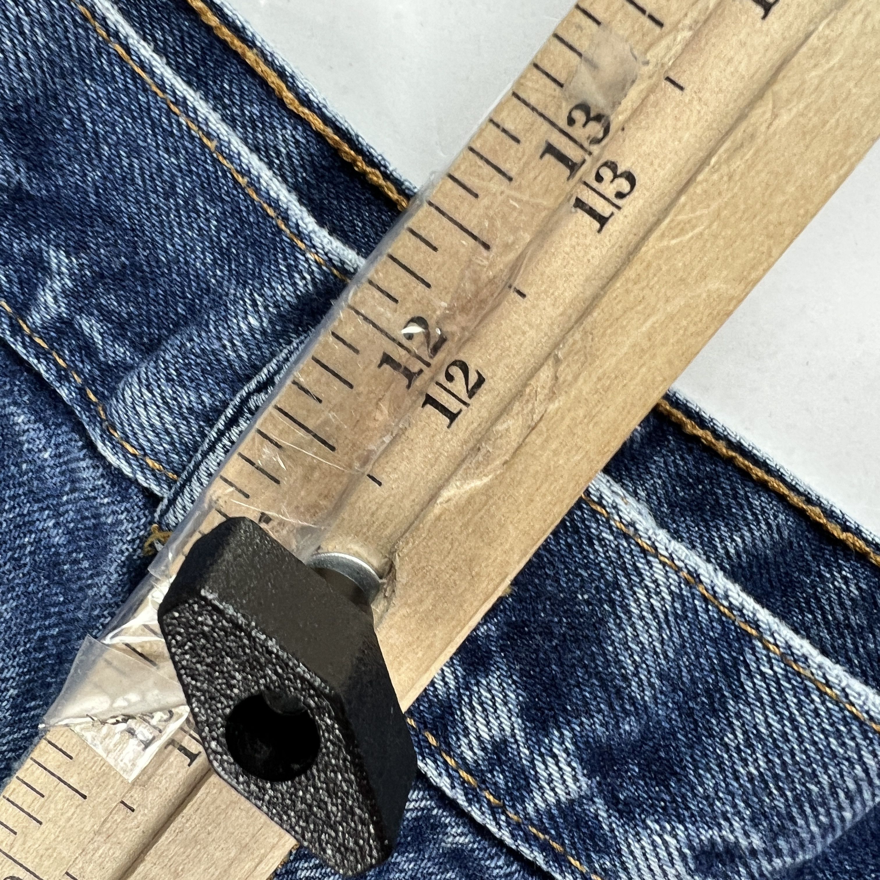 Levi's × Vintage Y2K Levi's Jean Shorts Whiskers Cut Off Cotton Denim Jorts Size US 32 / EU 48 - 16 Thumbnail