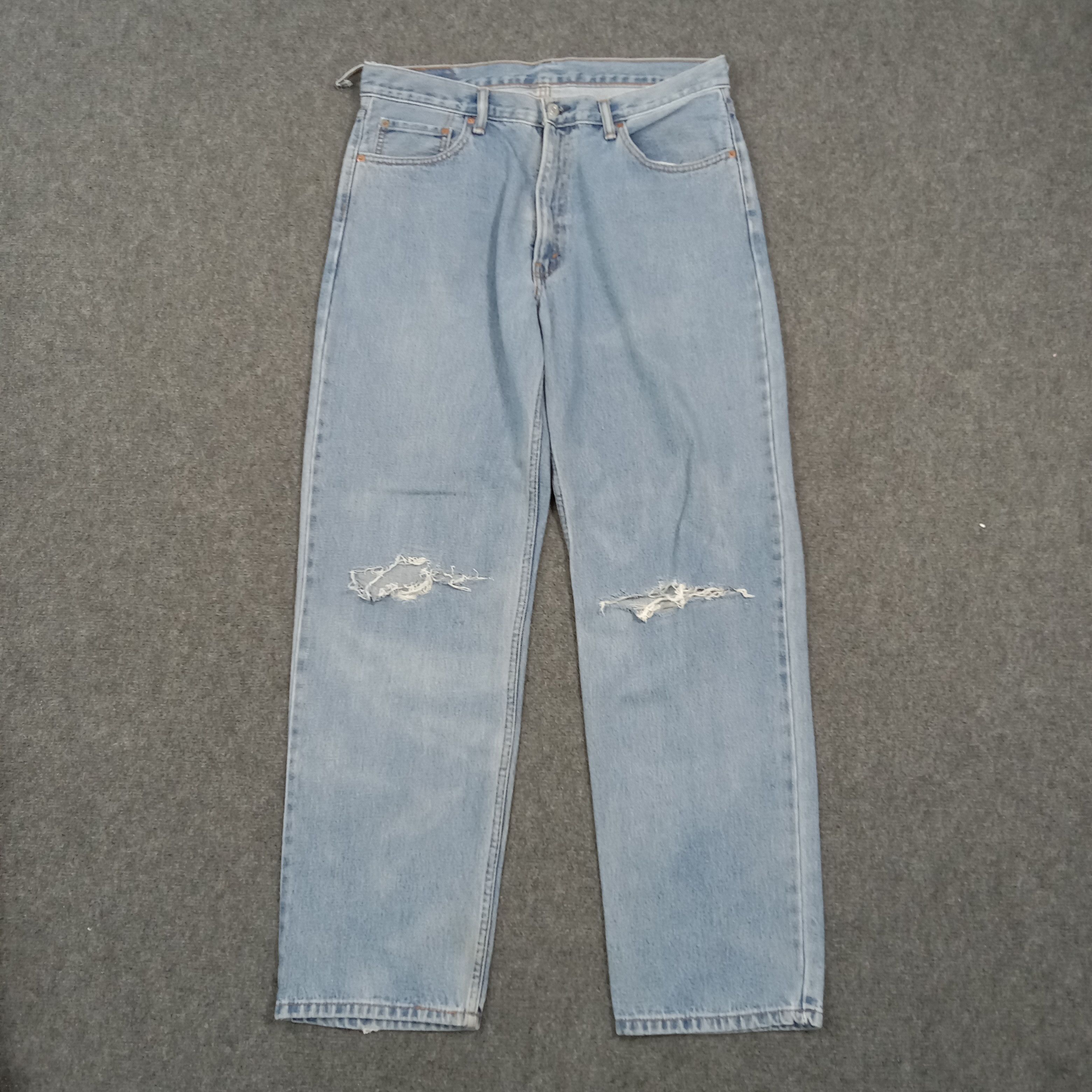 Levi's 90s LEVI'S 550 Distressed Style Denim Jeans C272N7 Size US 36 / EU 52 - 1 Thumbnail
