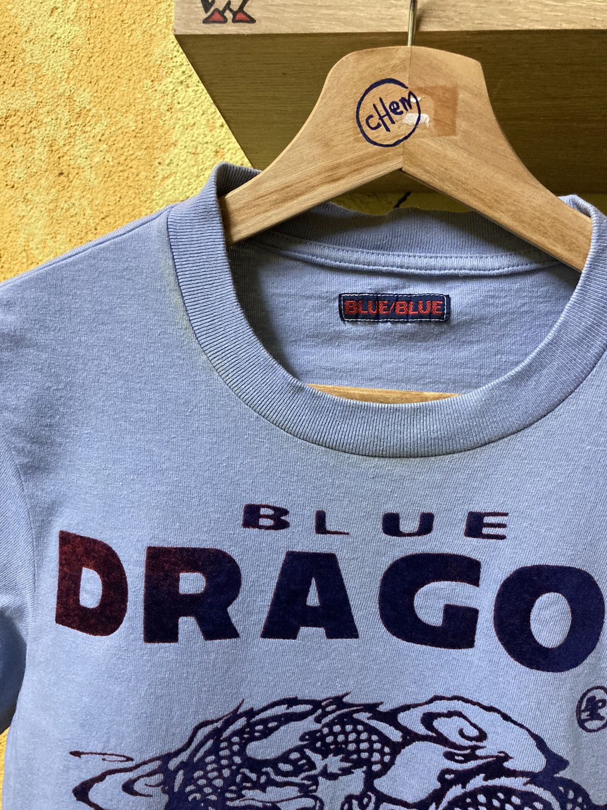 Blue Blue Japan × Japanese Brand × Vintage Vintage Blue Blue Japan Blue Dragon T-Shirt Size US S / EU 44-46 / 1 - 2 Thumbnail