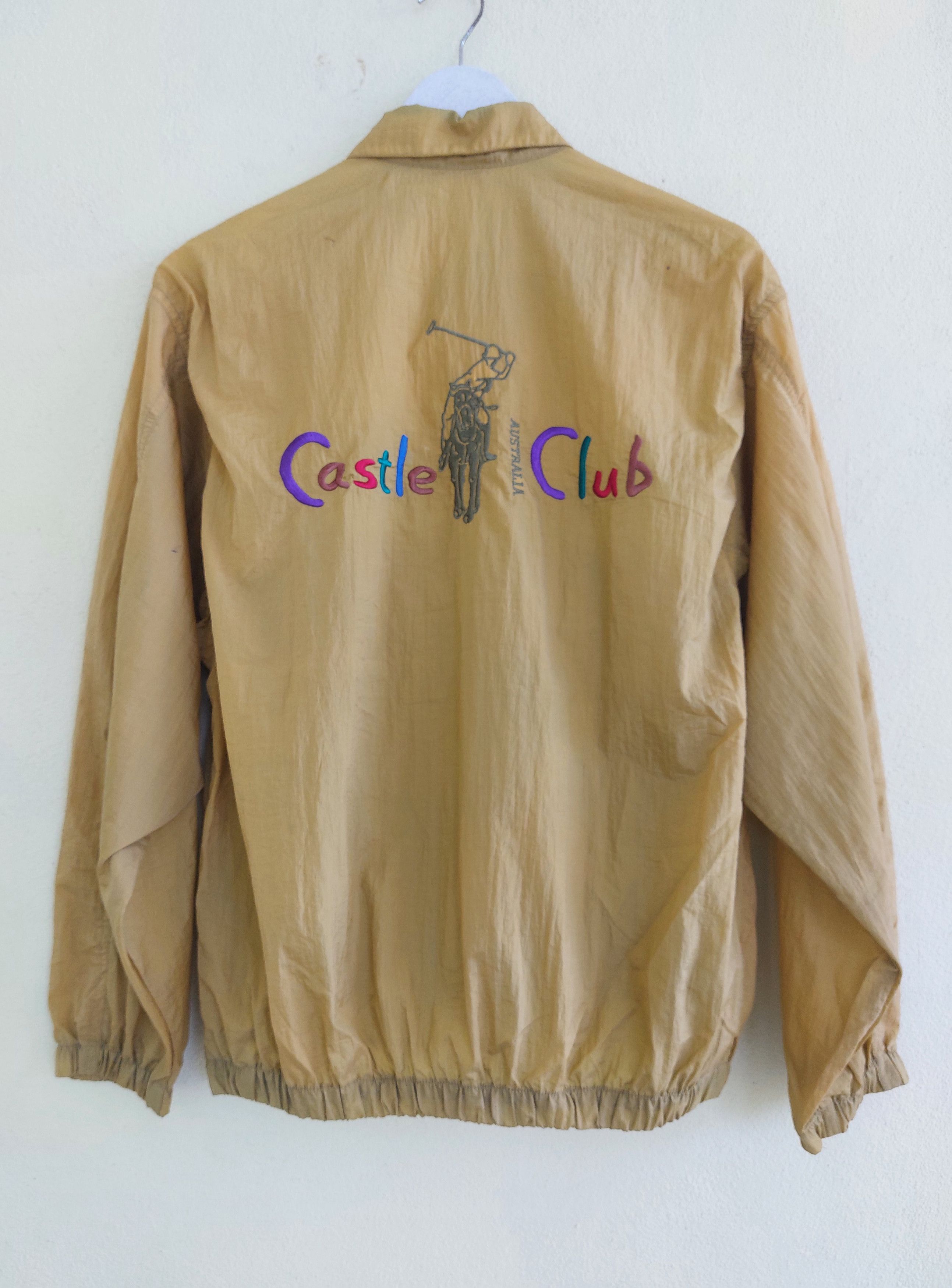 CASTLE BACKERS embroidered nylon windbreaker