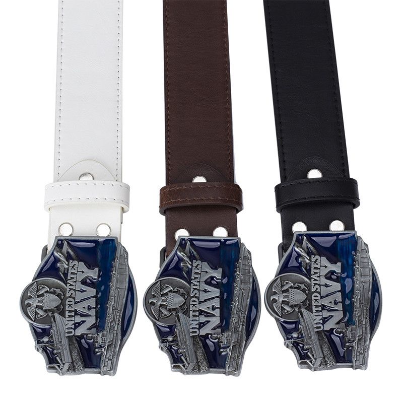 Designer Crazy Vintage Belt Riveted Belts Menswear Accessories Size ONE SIZE - 4 Thumbnail