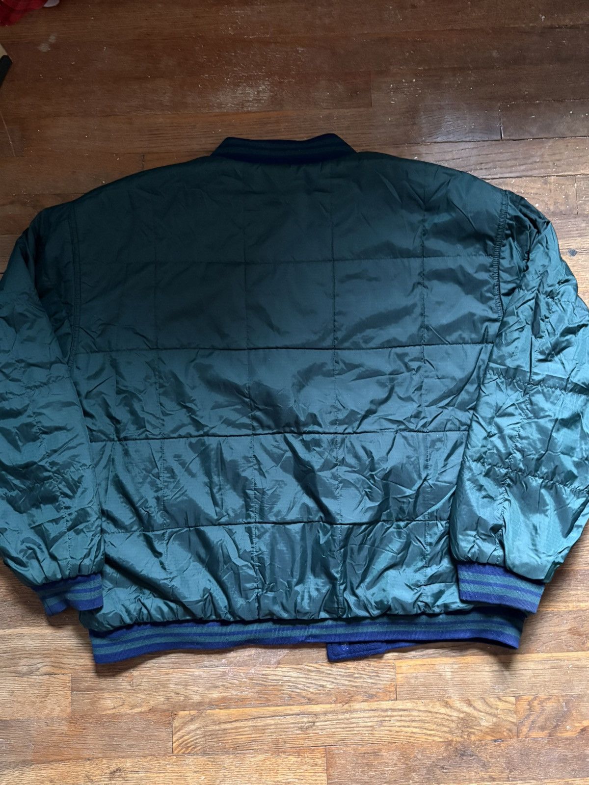 Starter × Vintage STARTER Reversible Fleece Varsity Jacket Size US XL / EU 56 / 4 - 7 Thumbnail