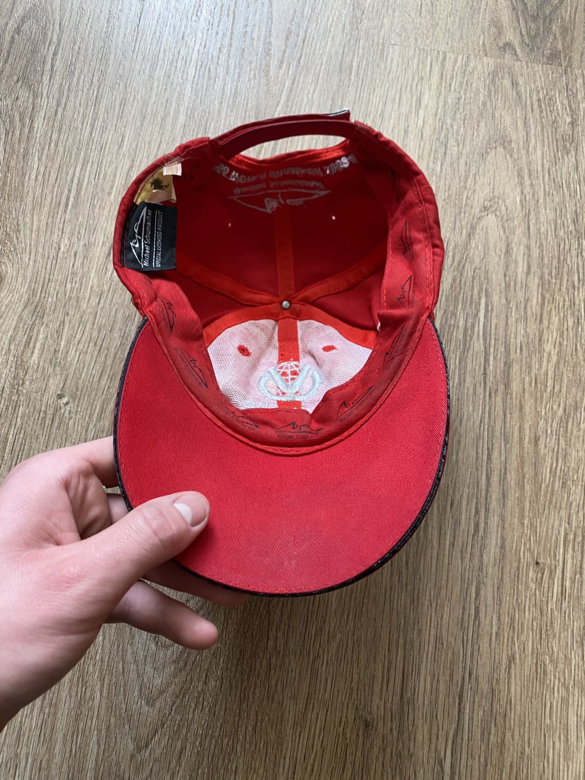 Ferrari × Vintage Vintage Ferrari Michael schumacher racing formula1 faded cap Size ONE SIZE - 5 Thumbnail
