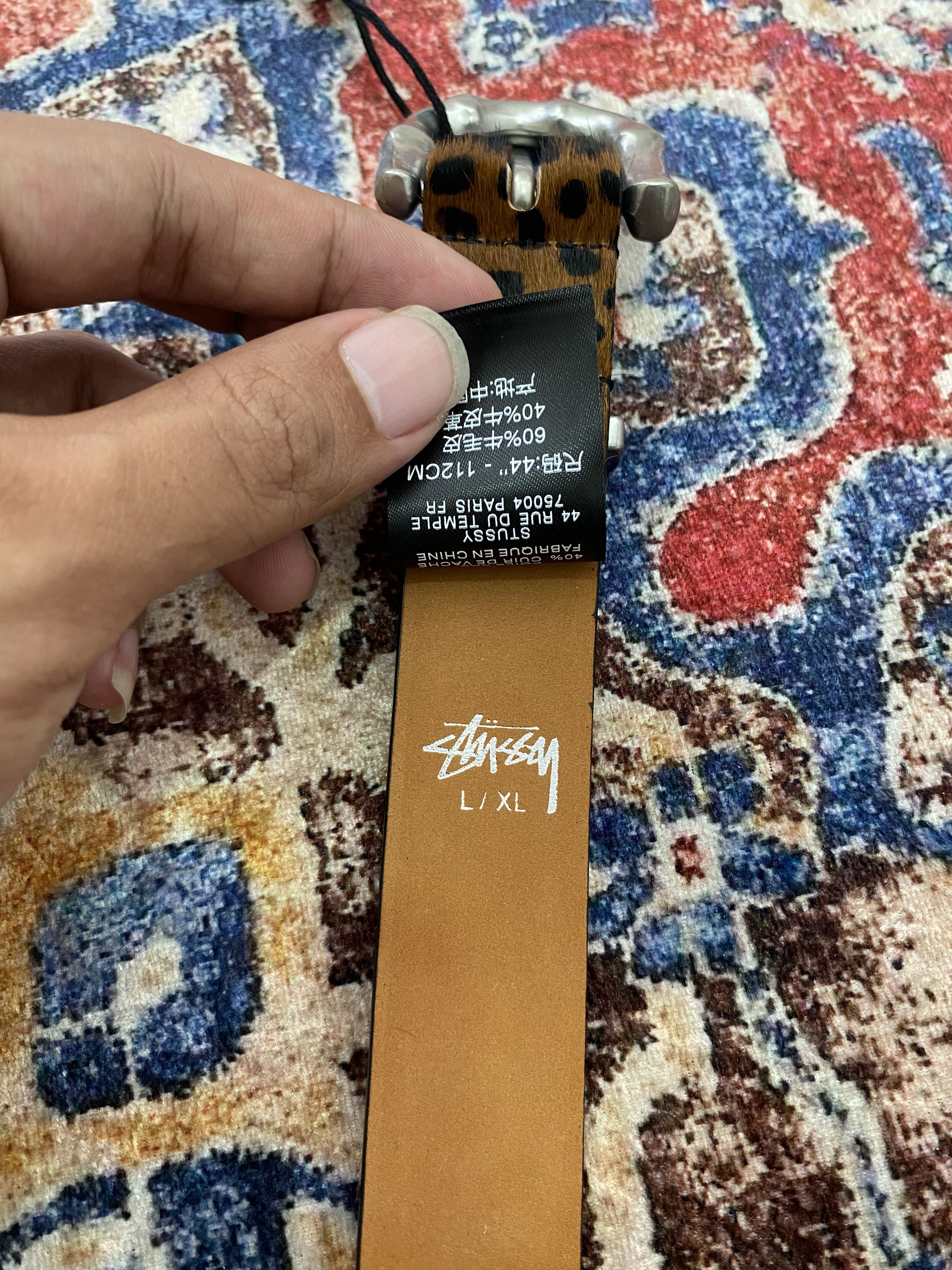 Stussy Stussy Bamboo Buckle Belt Leopard Pattern Size ONE SIZE - 4 Thumbnail