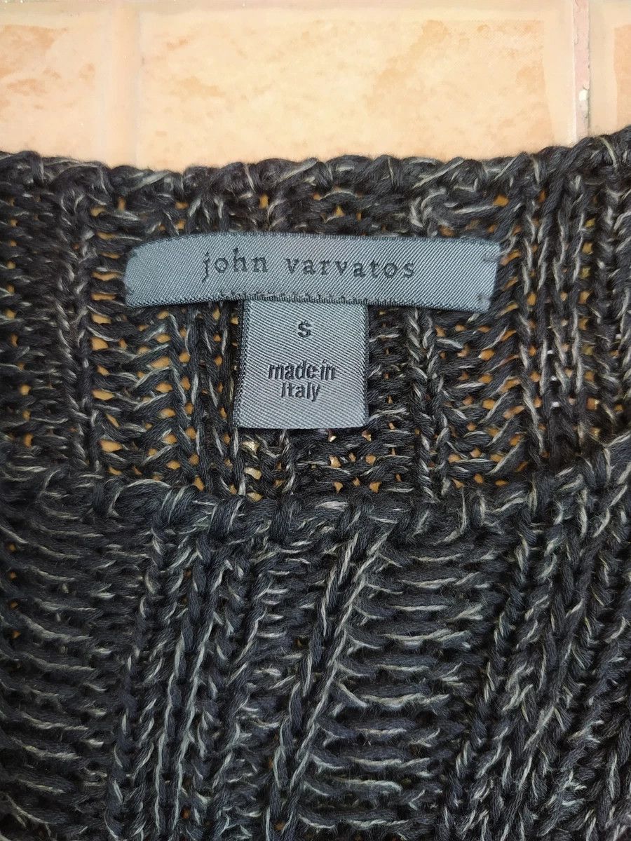 John Varvatos JOHN VARVATOS KNIT CROCHET LINEN SWEATER Size US M / EU 48-50 / 2 - 4 Thumbnail