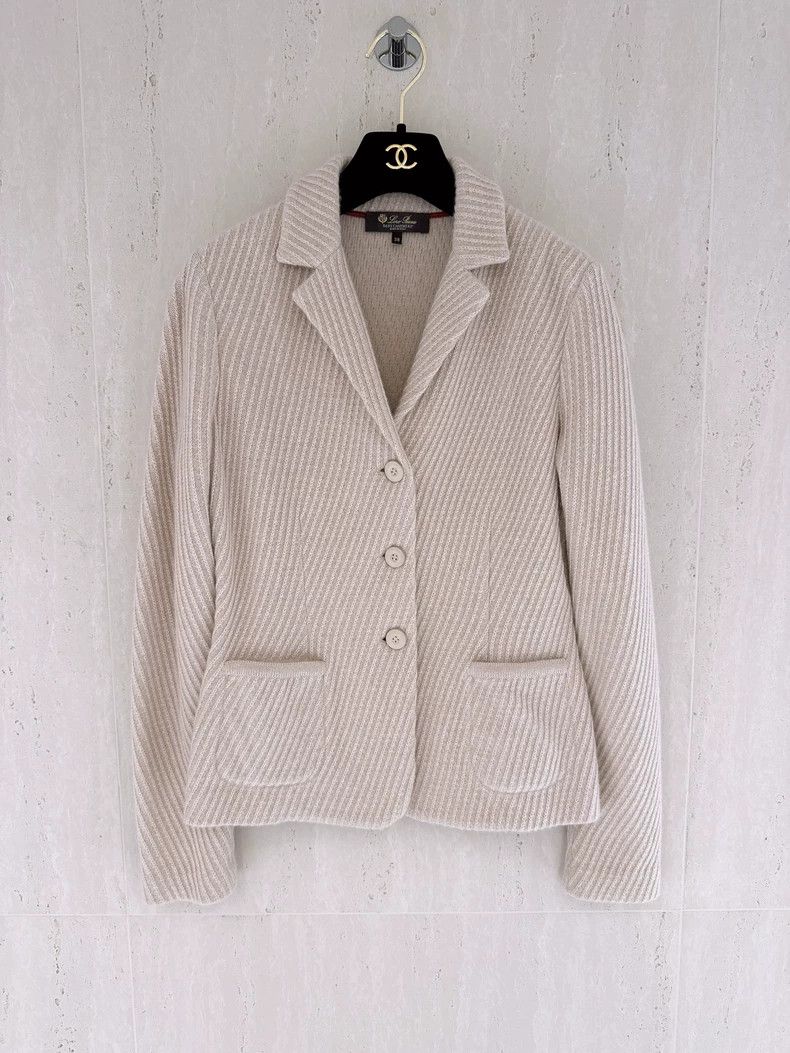 Loro Piana LORO PIANA Brown baby cashmere knit coat Size M / US 6-8 / IT 42-44 - 1 Thumbnail