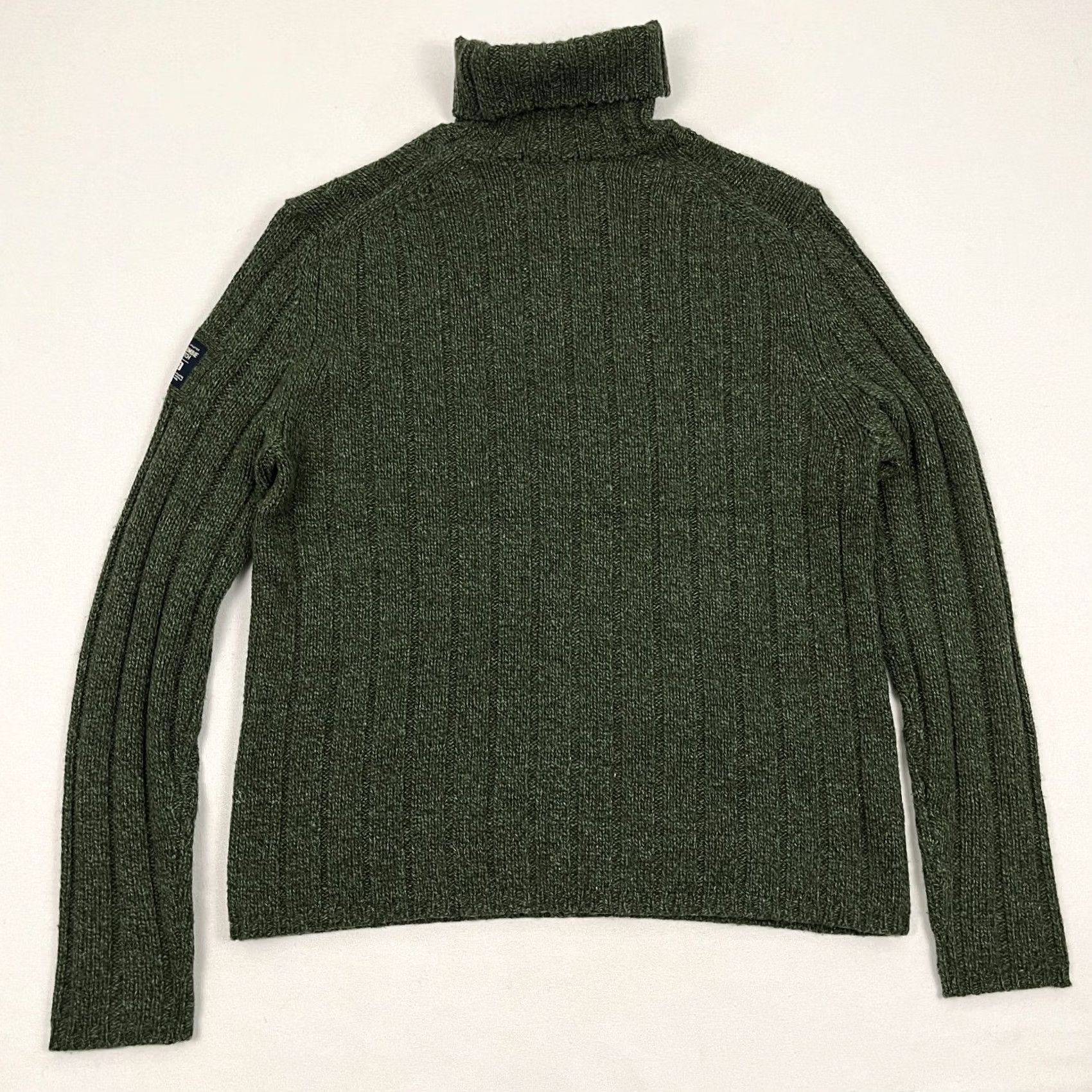 Abercrombie & Fitch VINTAGE Abercrombie & Fitch Muscle Sweater Mens L XL Green Lambswool Turtleneck Pullover Knit Size US L / EU 52-54 / 3 - 7 Thumbnail