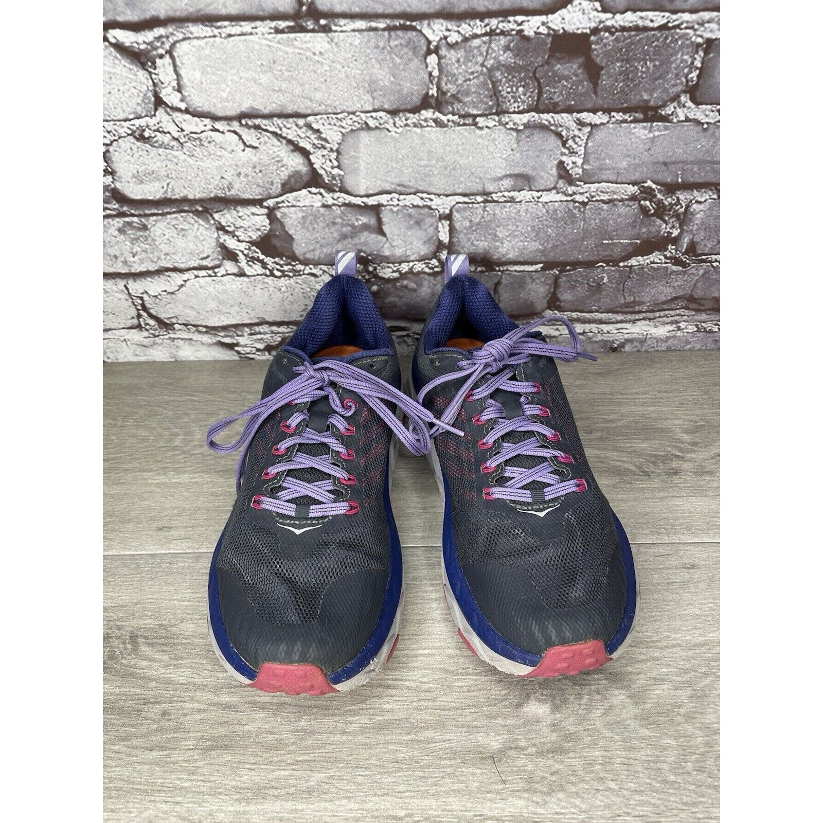Hoka Hoka One One Challenger ATR 5 Purple Mesh Gym Running Shoes Size US 8 / IT 38 - 11 Thumbnail