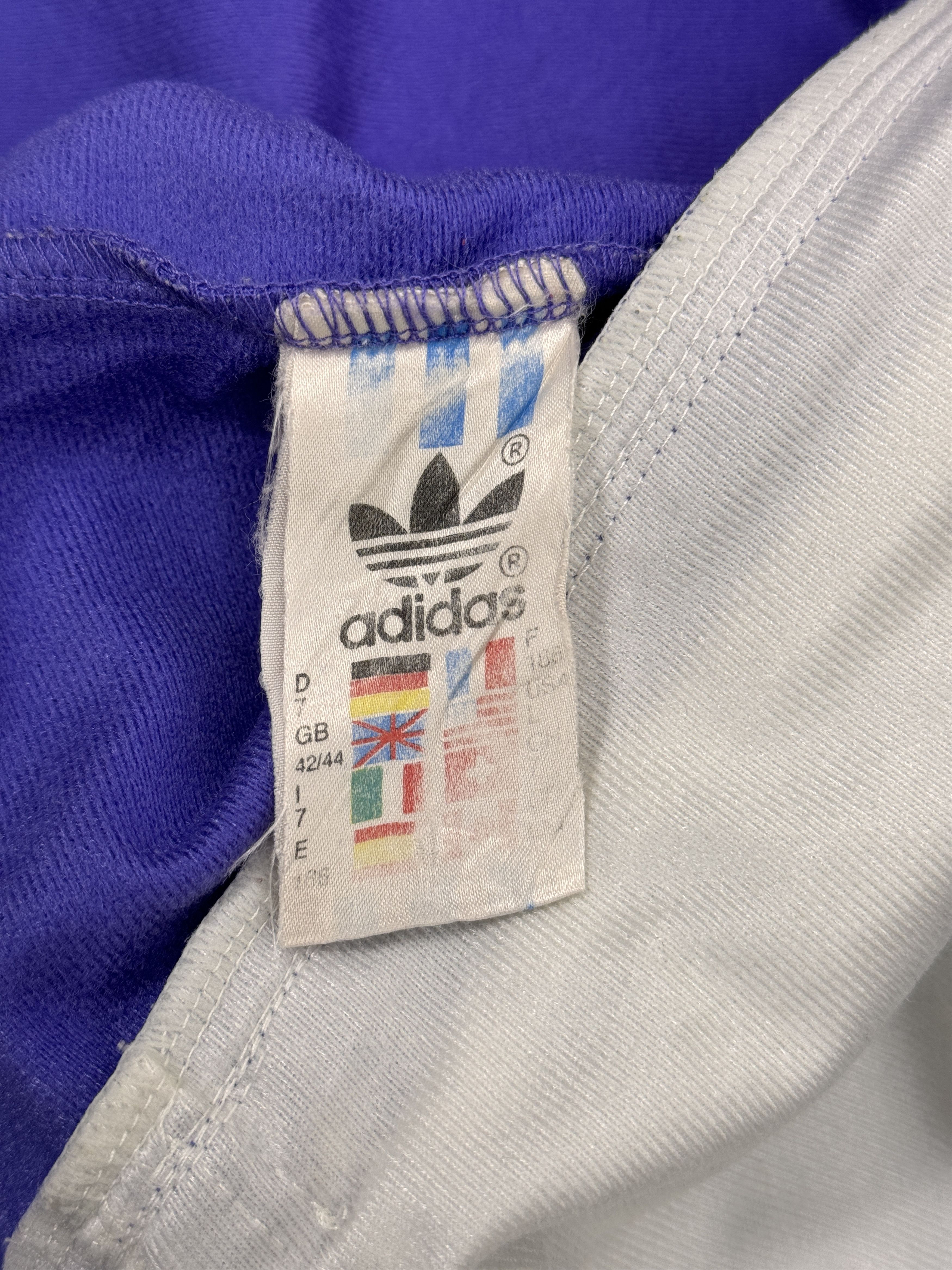 Adidas × Vintage Vintage Adidas Track Jacket Purple & Dark Blue Size US L / EU 52-54 / 3 - 21 Thumbnail