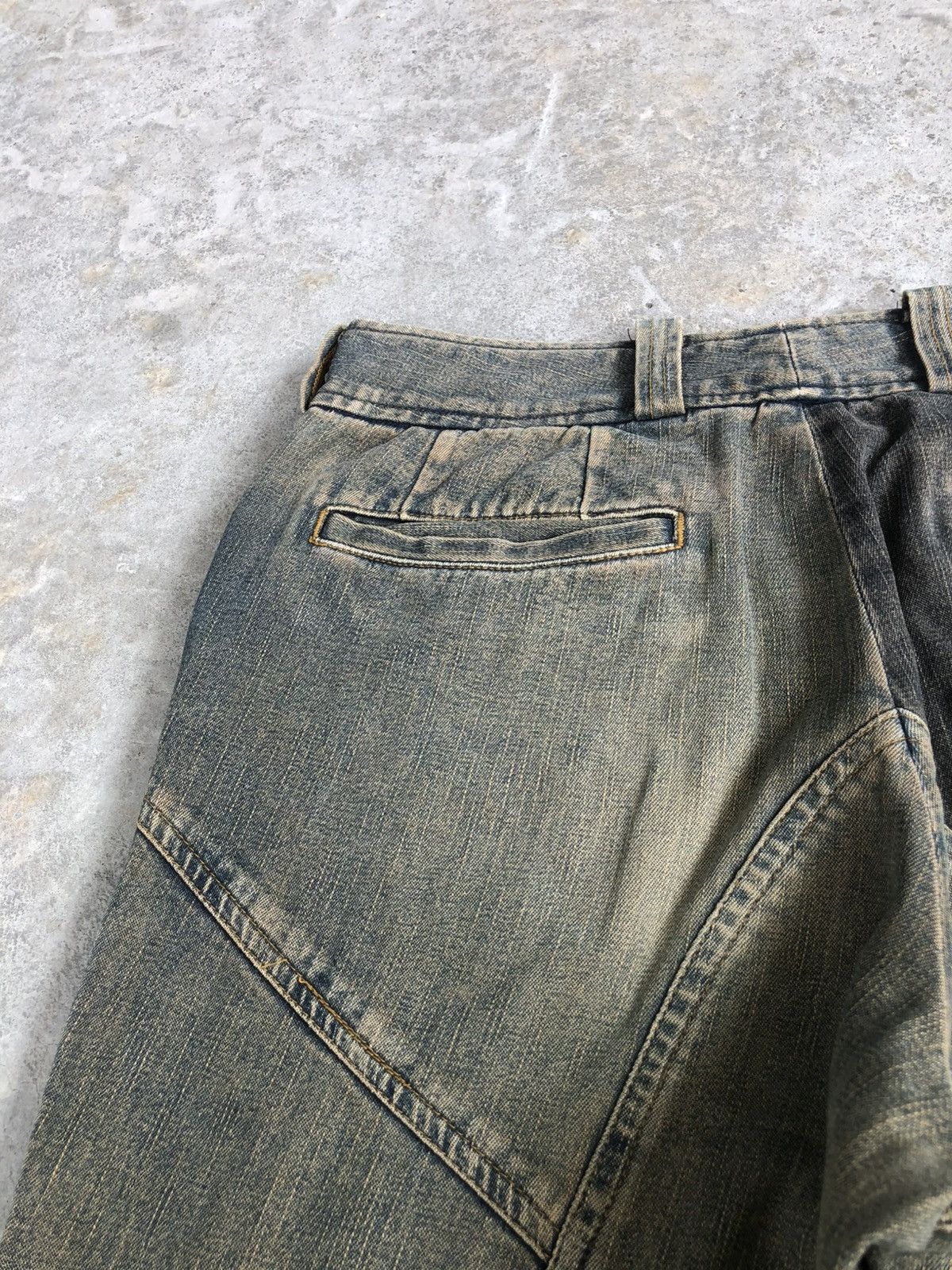 Tornado Mart Japanese Tornado Mart Flared Jeans Patchwork Distressed Size US 29 - 18 Thumbnail