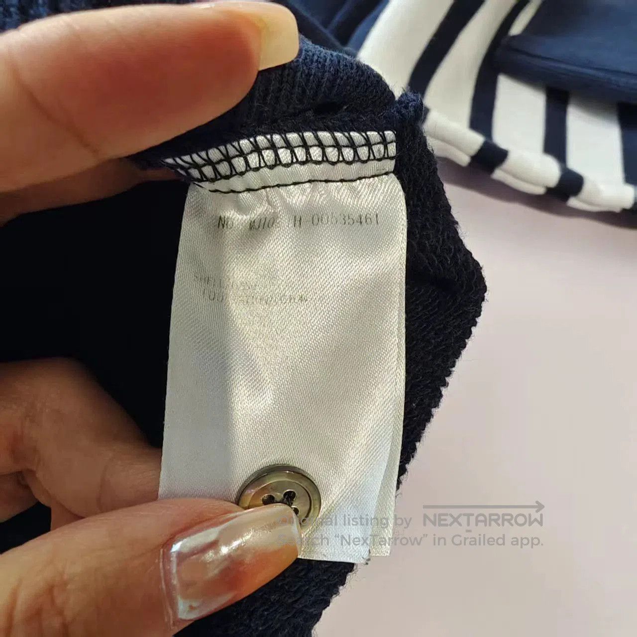 Thom Browne navy sweatshirt with stripes by Thom Browne. Size US S / EU 44-46 / 1 - 5 Thumbnail