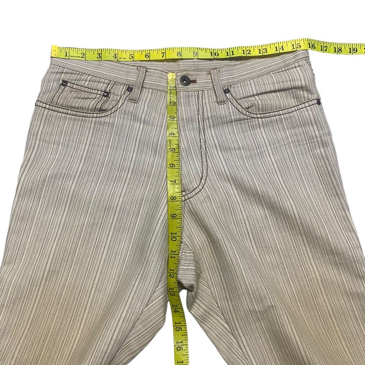 Japanese Brand Japanese Brand Elle Homme Striped Flare Pants Size US 31 - 17 Thumbnail