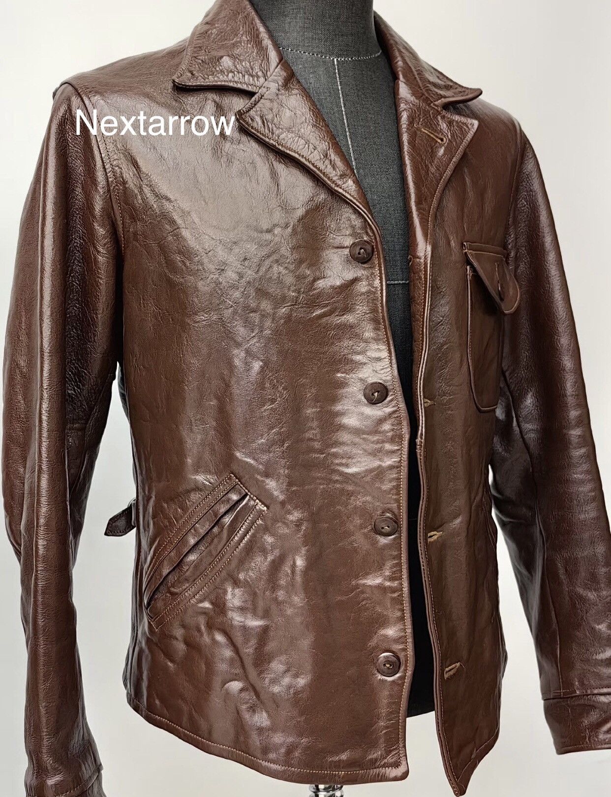 Freewheelers Freewheelers Four cornered Leather Coat Size US S / EU 44-46 / 1 - 1 Thumbnail