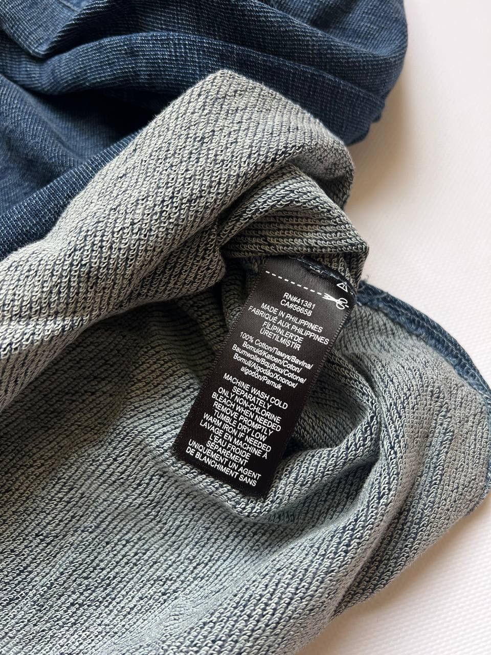 RRL Ralph Lauren RRL Double Ralph Lauren washed denim indigo rugby longsleeve Size US M / EU 48-50 / 2 - 9 Thumbnail