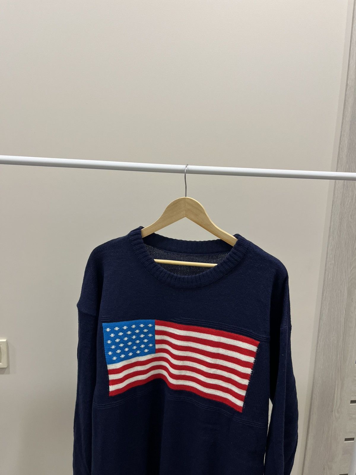 Vintage Vintage 90s Big Logo USA Sweater Y2K Polo Ralph Lauren Style Size US XL / EU 56 / 4 - 2 Thumbnail